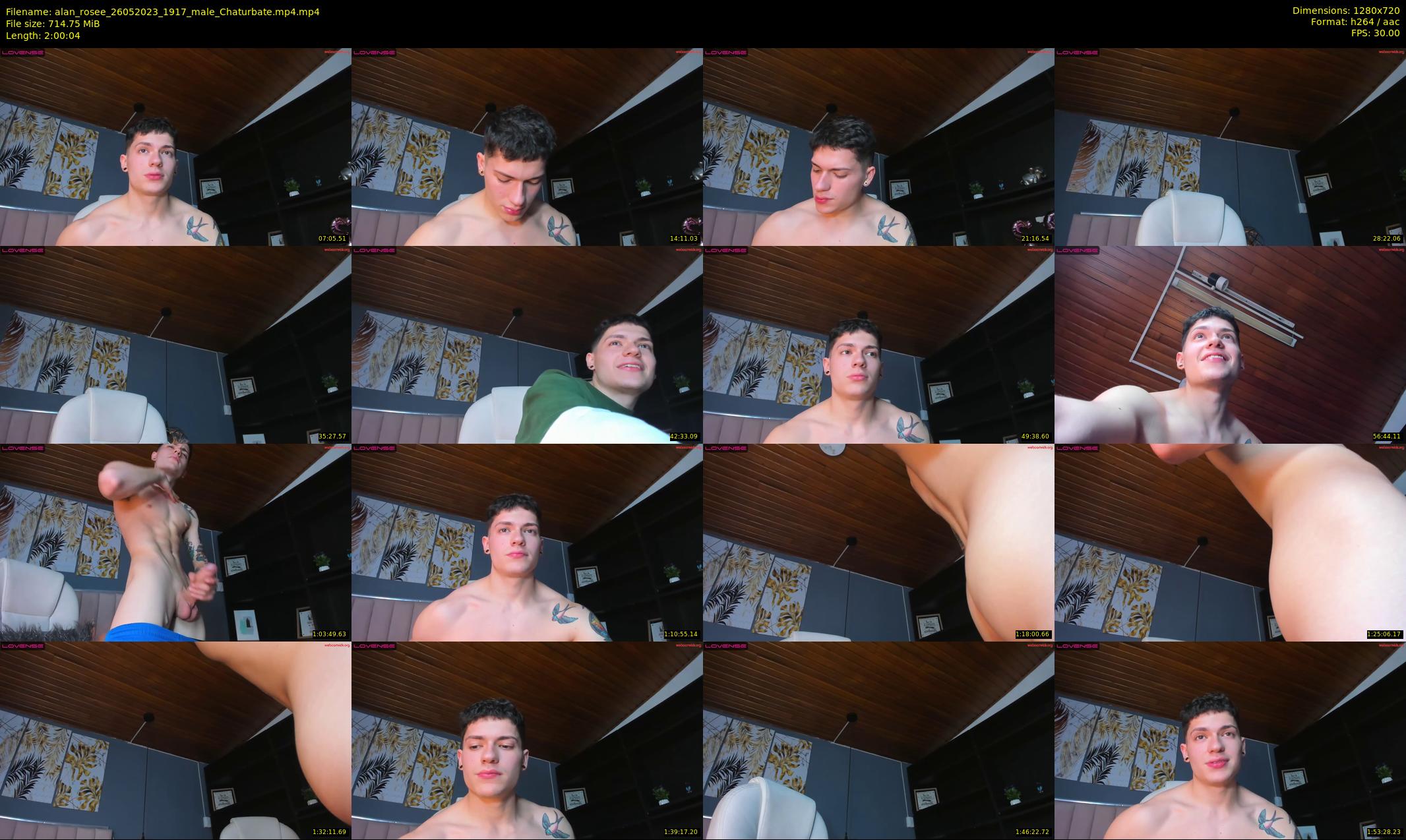 alan_rosee — 121 minute Chaturbate male cam show recording, 720p, May 26, 2023