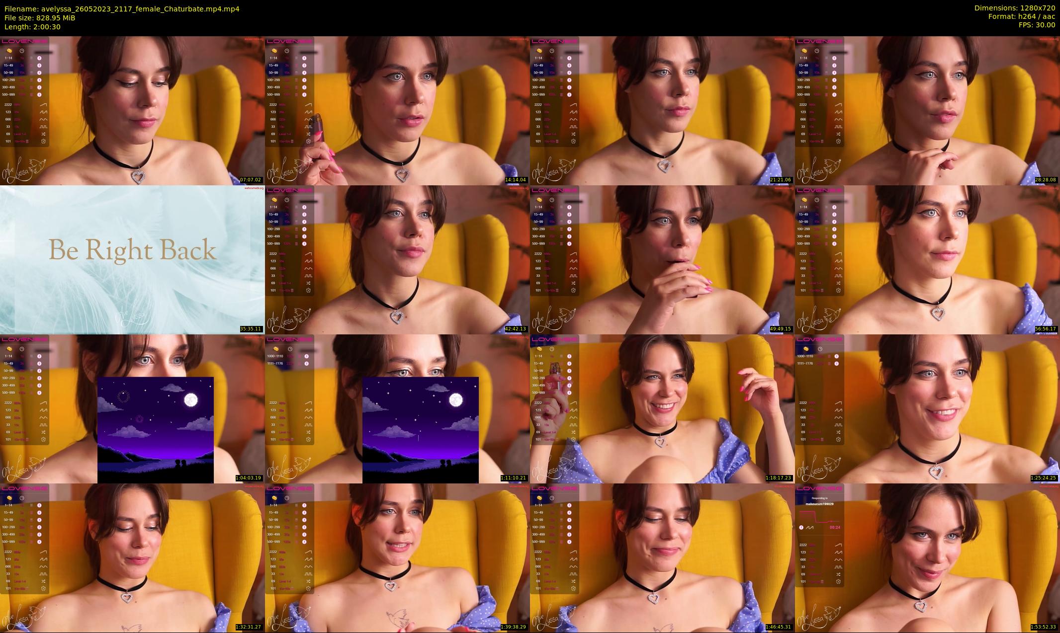 avelyssa — 121 minute Chaturbate female cam show recording, 720p, May 26, 2023