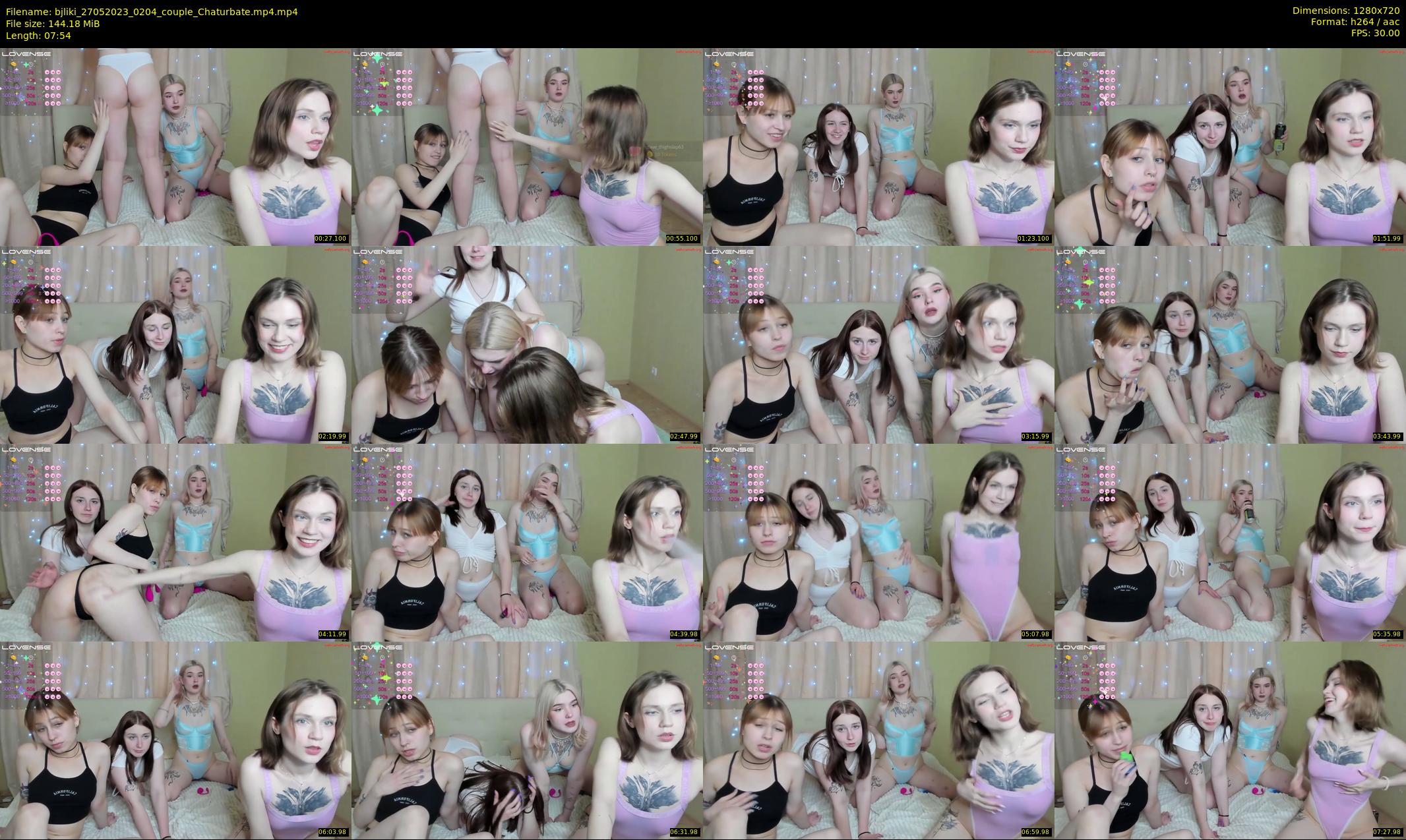 bjliki — 8 minute Chaturbate couple cam show recording, 720p, May 27, 2023