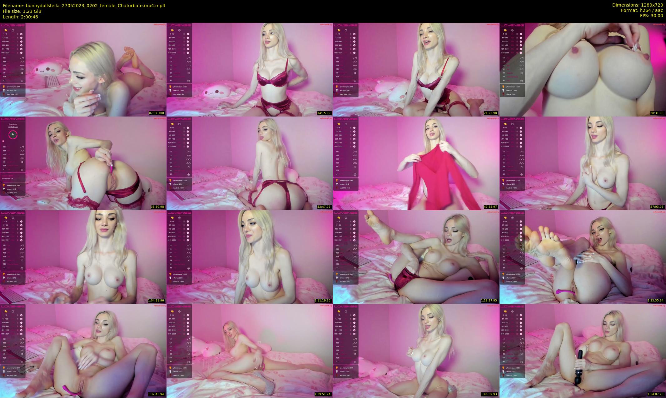bunnydollstella — 121 minute Chaturbate female cam show recording, 720p, May 27, 2023