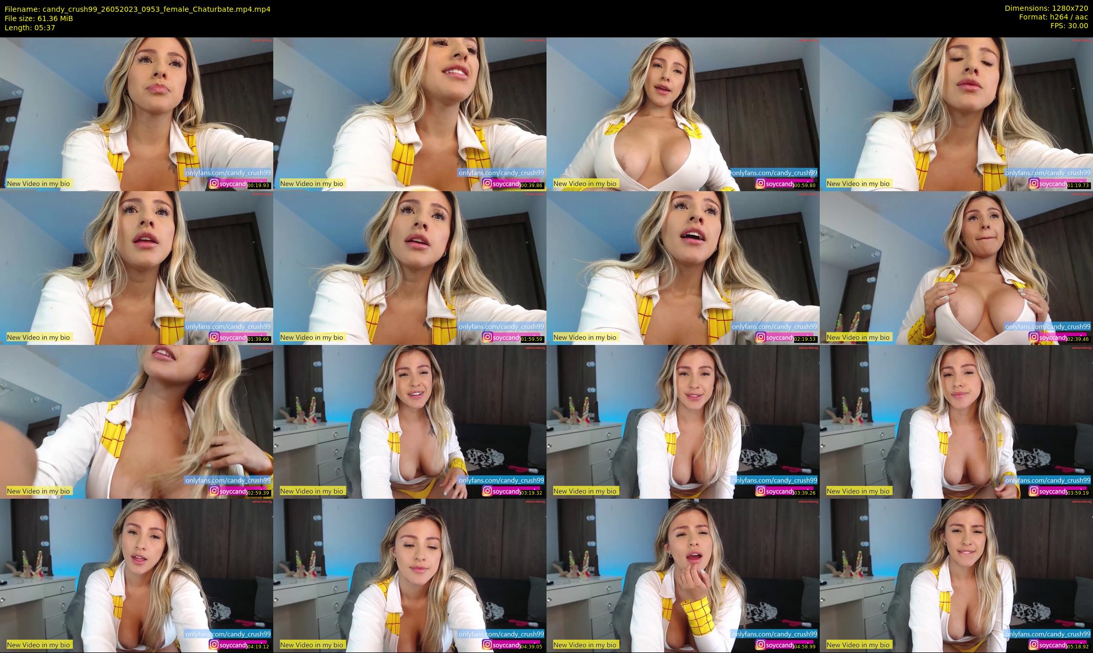 candy_crush99 — 6 minute Chaturbate female cam show recording, 720p, May 26, 2023