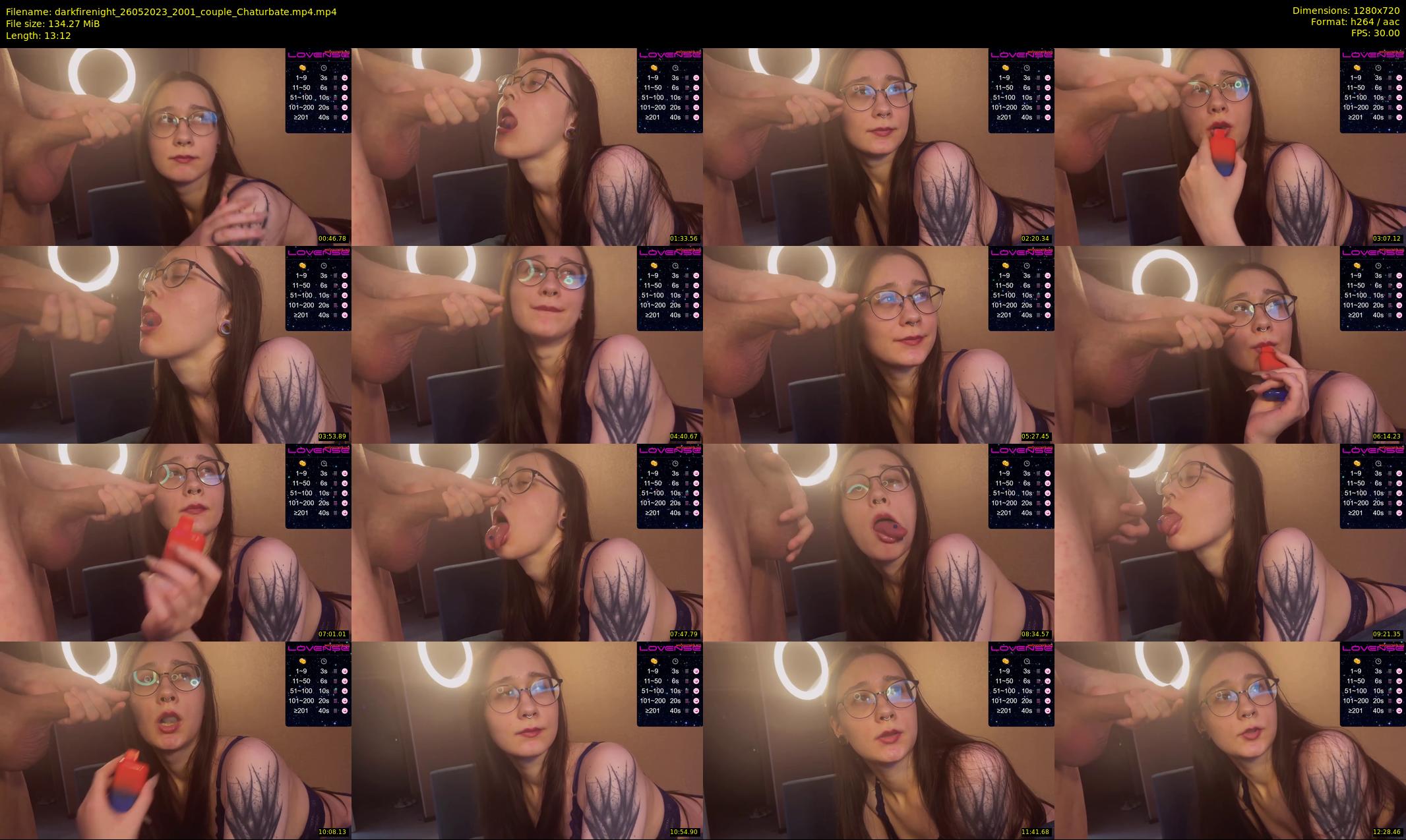 darkfirenight — 14 minute Chaturbate couple cam show recording, 720p, May 26, 2023
