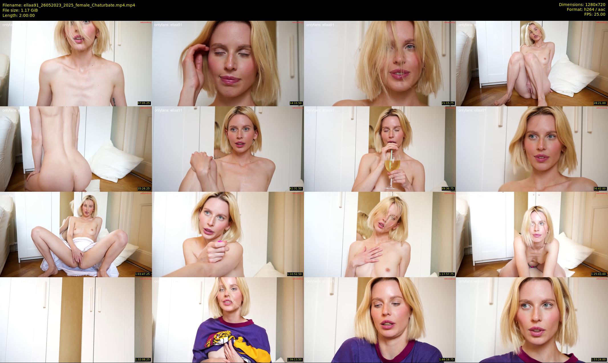 ellaa91 — 120 minute Chaturbate female cam show recording, 720p, May 26, 2023