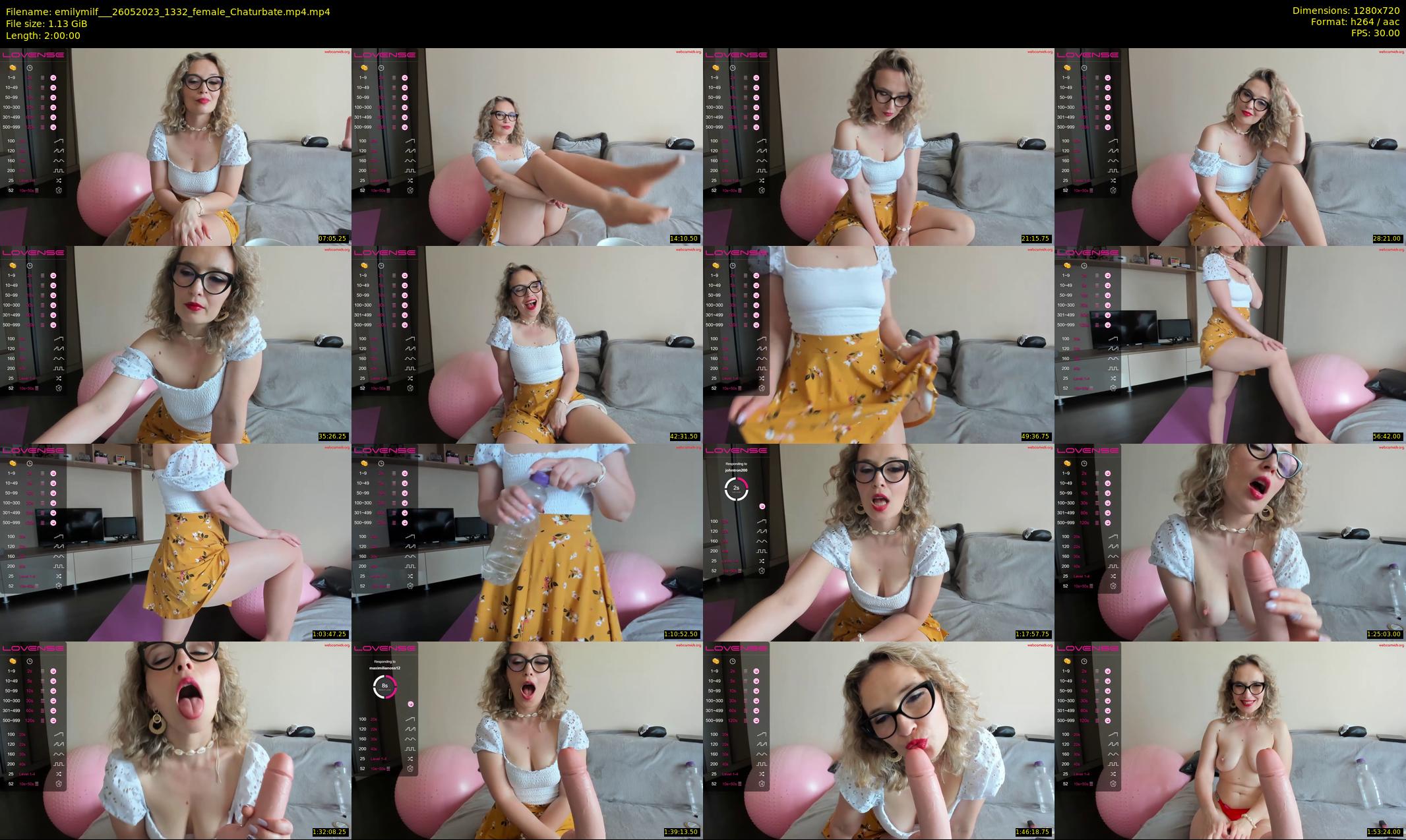 emilymilf__ — 120 minute Chaturbate female cam show recording, 720p, May 26, 2023