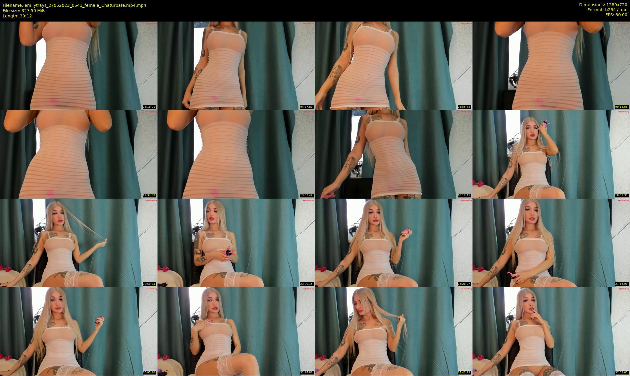 emilytrays — 40 minute Chaturbate female cam show recording, 720p, May 27, 2023