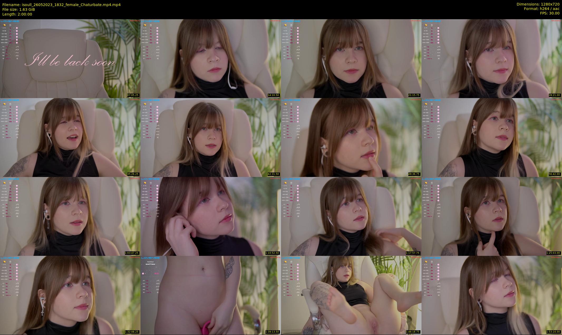 isoull — 120 minute Chaturbate female cam show recording, 720p, May 26, 2023
