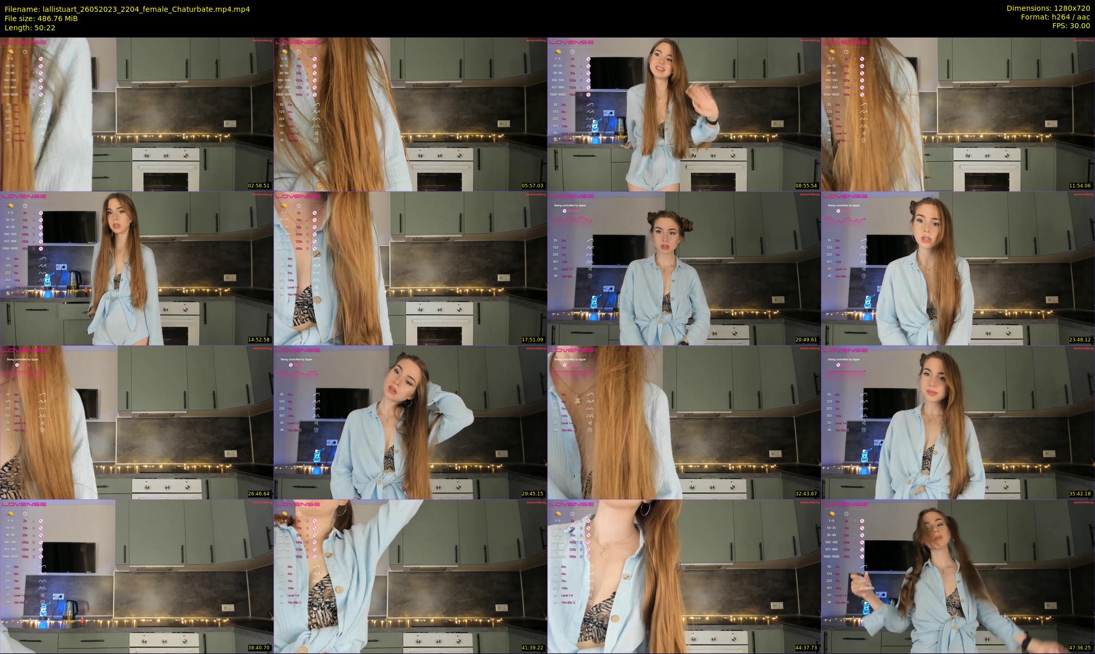 lallistuart — 51 minute Chaturbate female cam show recording, 720p, May 26, 2023