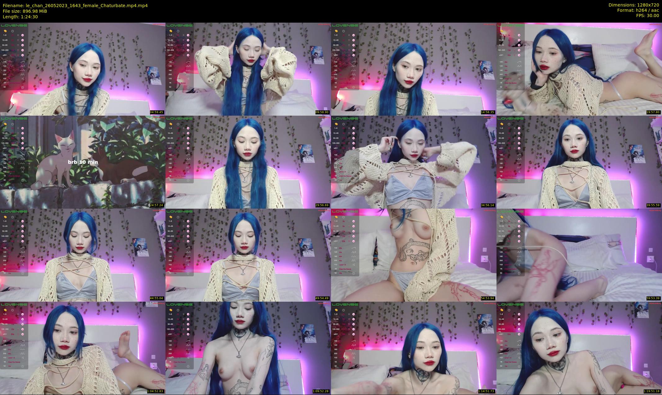 le_chan — 85 minute Chaturbate female cam show recording, 720p, May 26, 2023