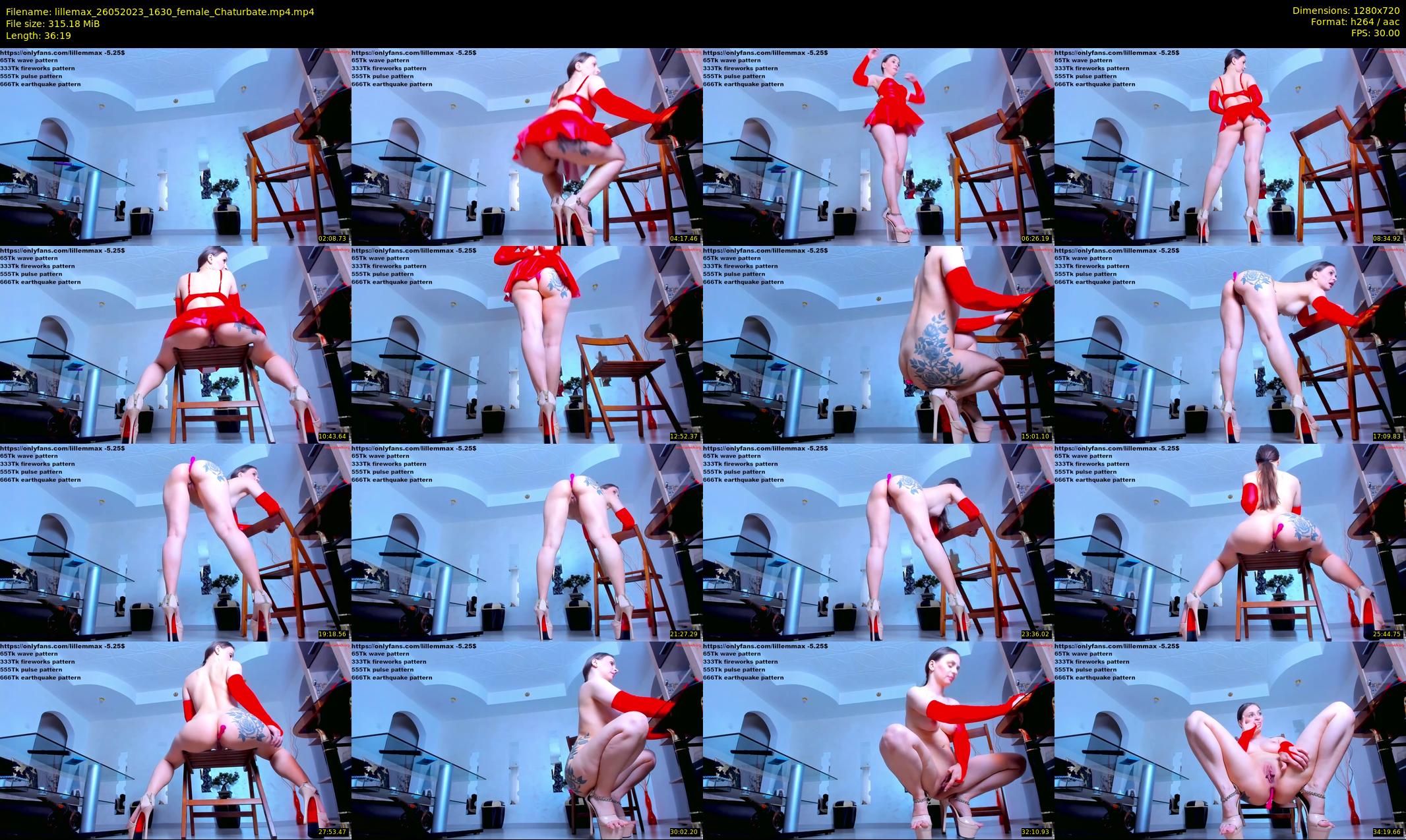 lillemax — 37 minute Chaturbate female cam show recording, 720p, May 26, 2023