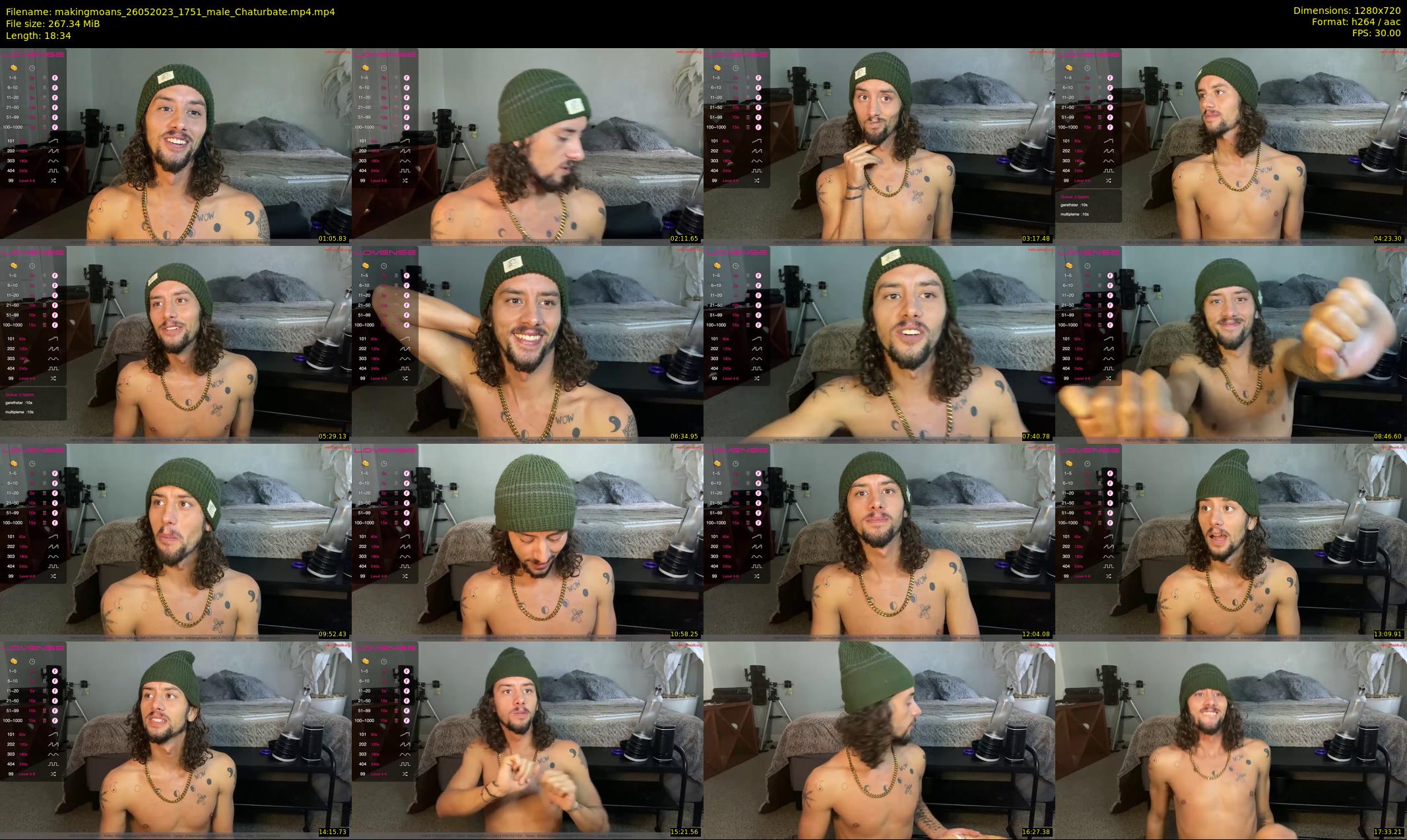 makingmoans — 19 minute Chaturbate male cam show recording, 720p, May 26, 2023