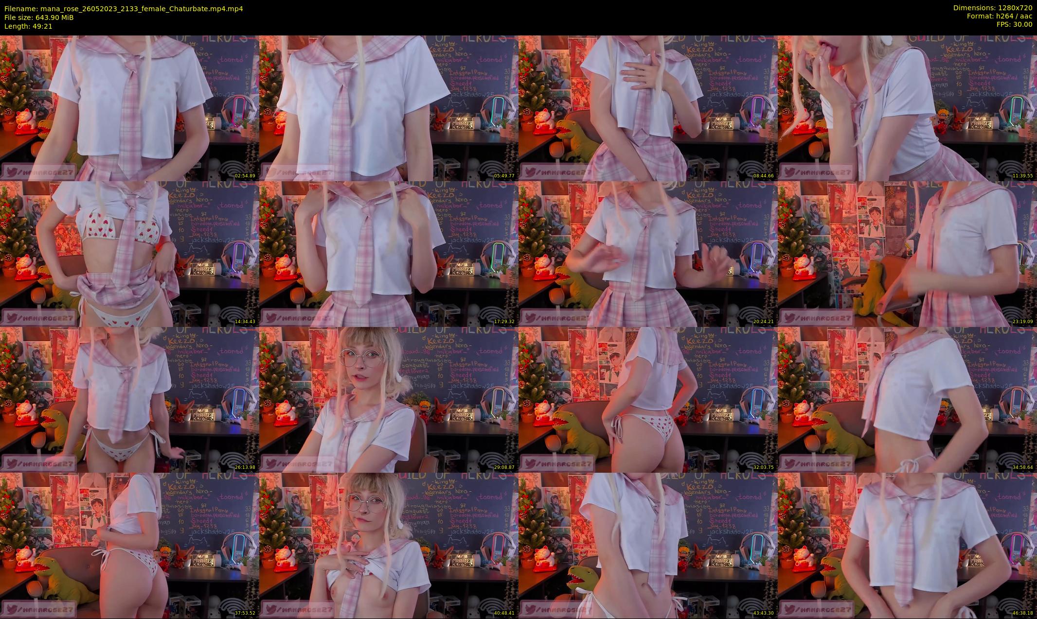 mana_rose — 50 minute Chaturbate female cam show recording, 720p, May 26, 2023