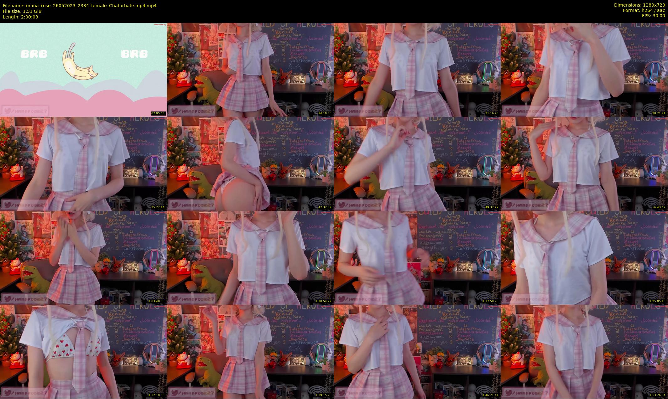 mana_rose — 121 minute Chaturbate female cam show recording, 720p, May 26, 2023