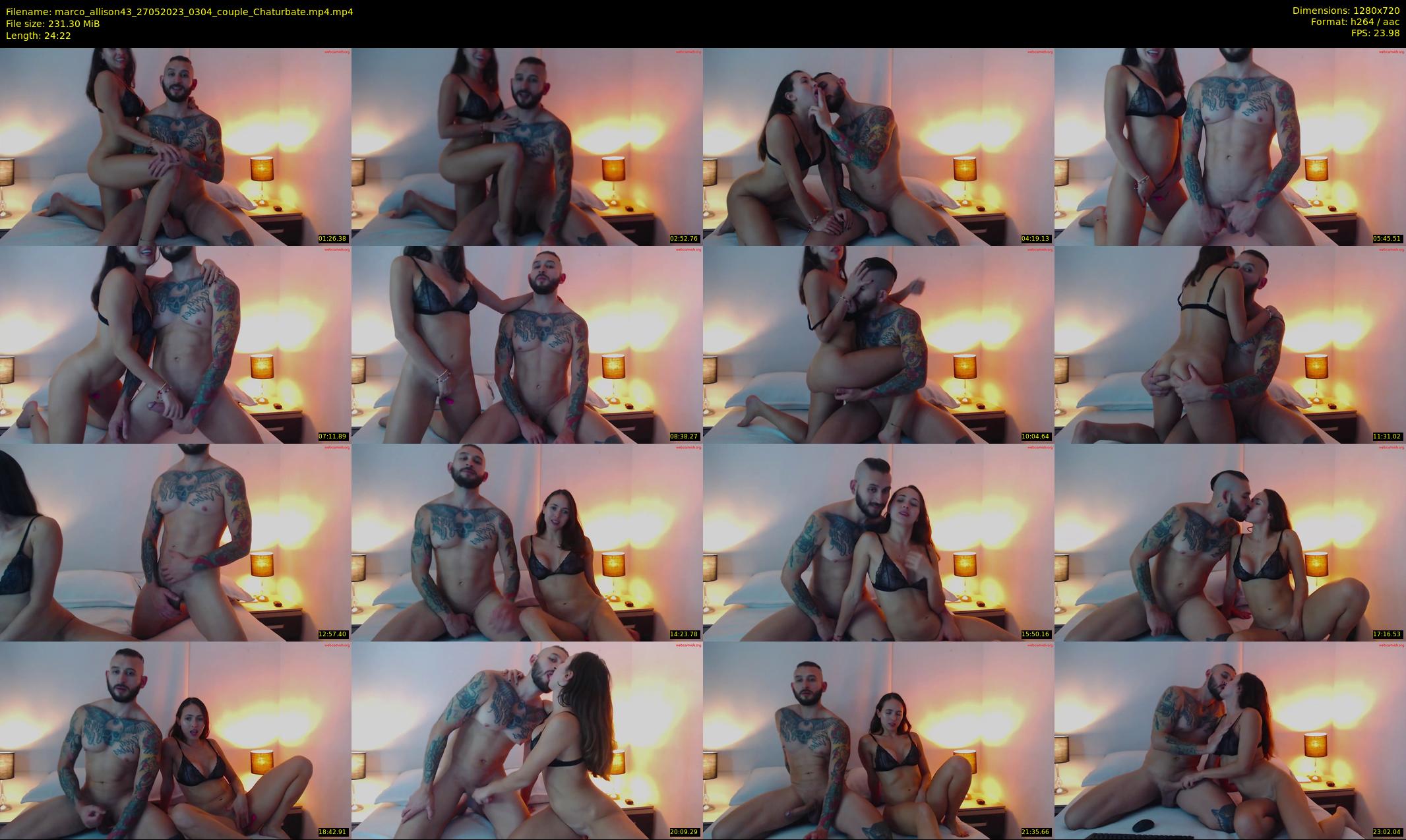 marco_allison43 — 25 minute Chaturbate couple cam show recording, 720p, May 27, 2023