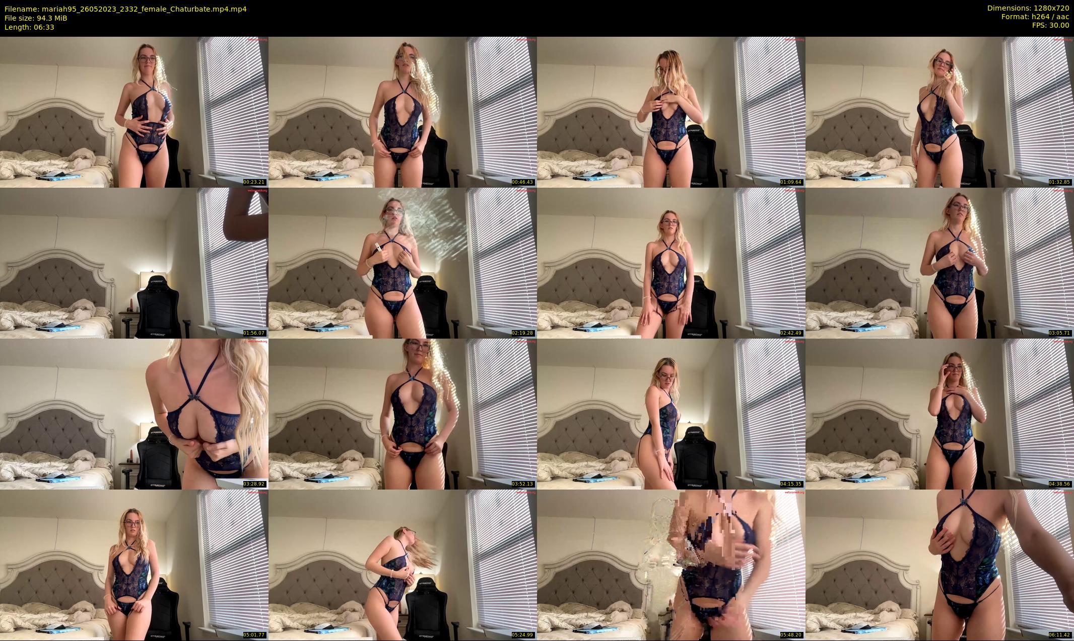 mariah95 — 7 minute Chaturbate female cam show recording, 720p, May 26, 2023