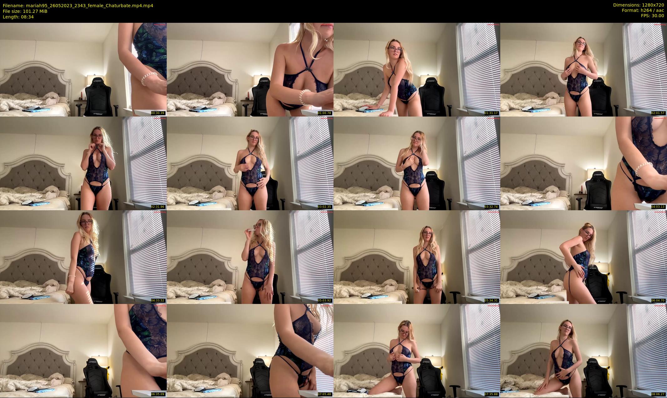 mariah95 — 9 minute Chaturbate female cam show recording, 720p, May 26, 2023