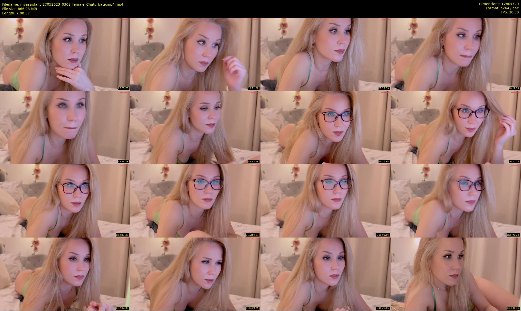 myassistant — 121 minute Chaturbate female cam show recording, 720p, May 27, 2023