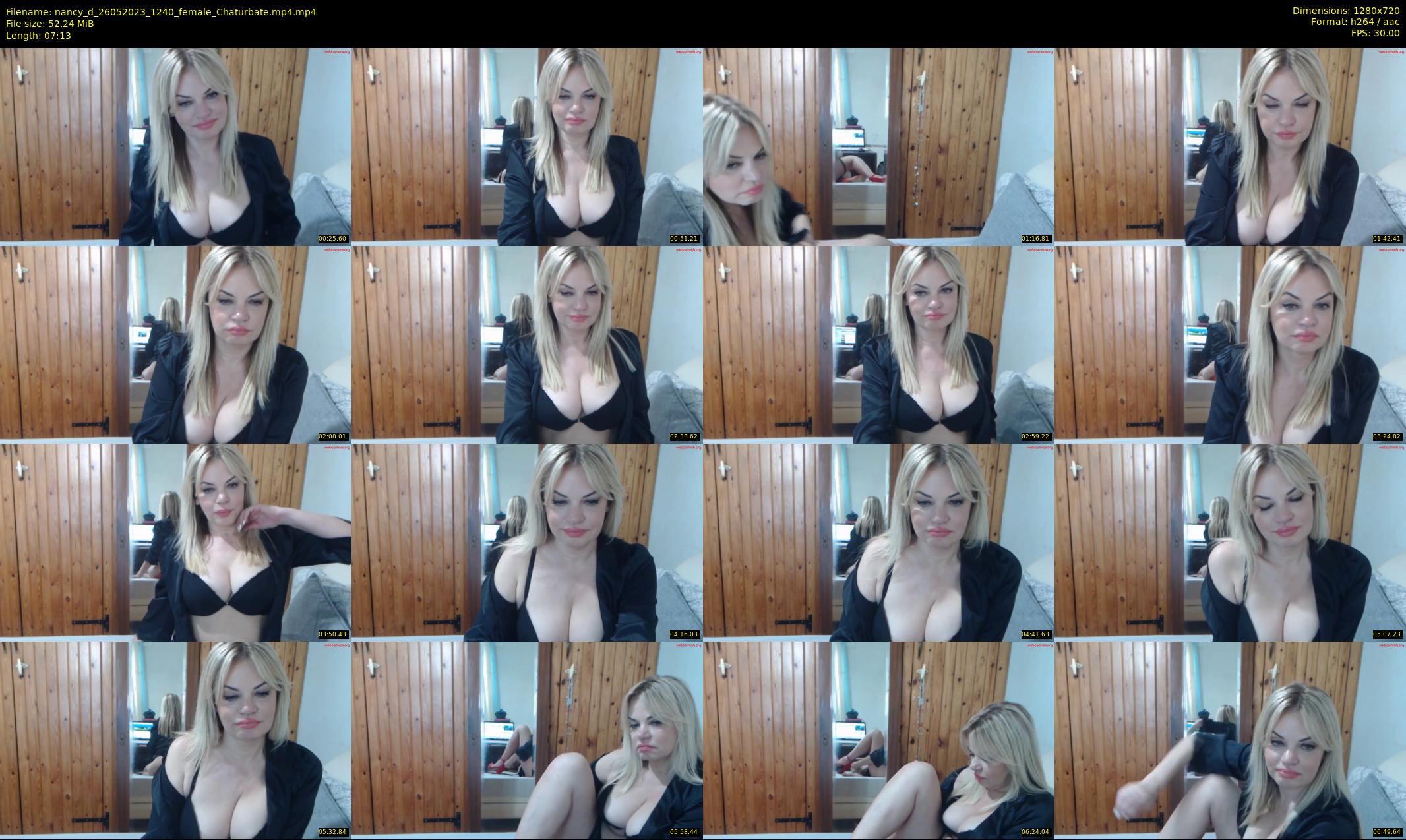 nancy_d — 8 minute Chaturbate female cam show recording, 720p, May 26, 2023