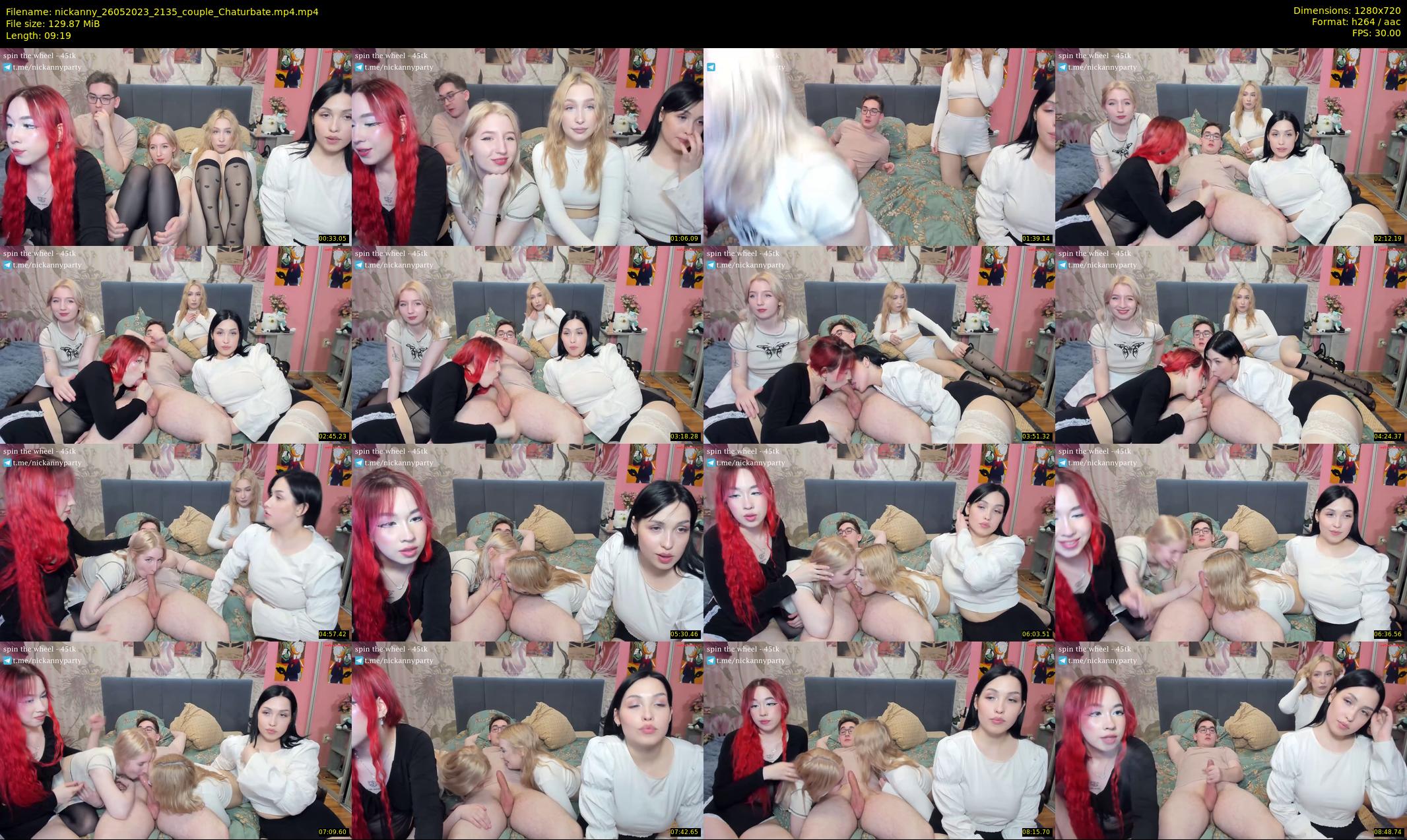 nickanny — 10 minute Chaturbate couple cam show recording, 720p, May 26, 2023