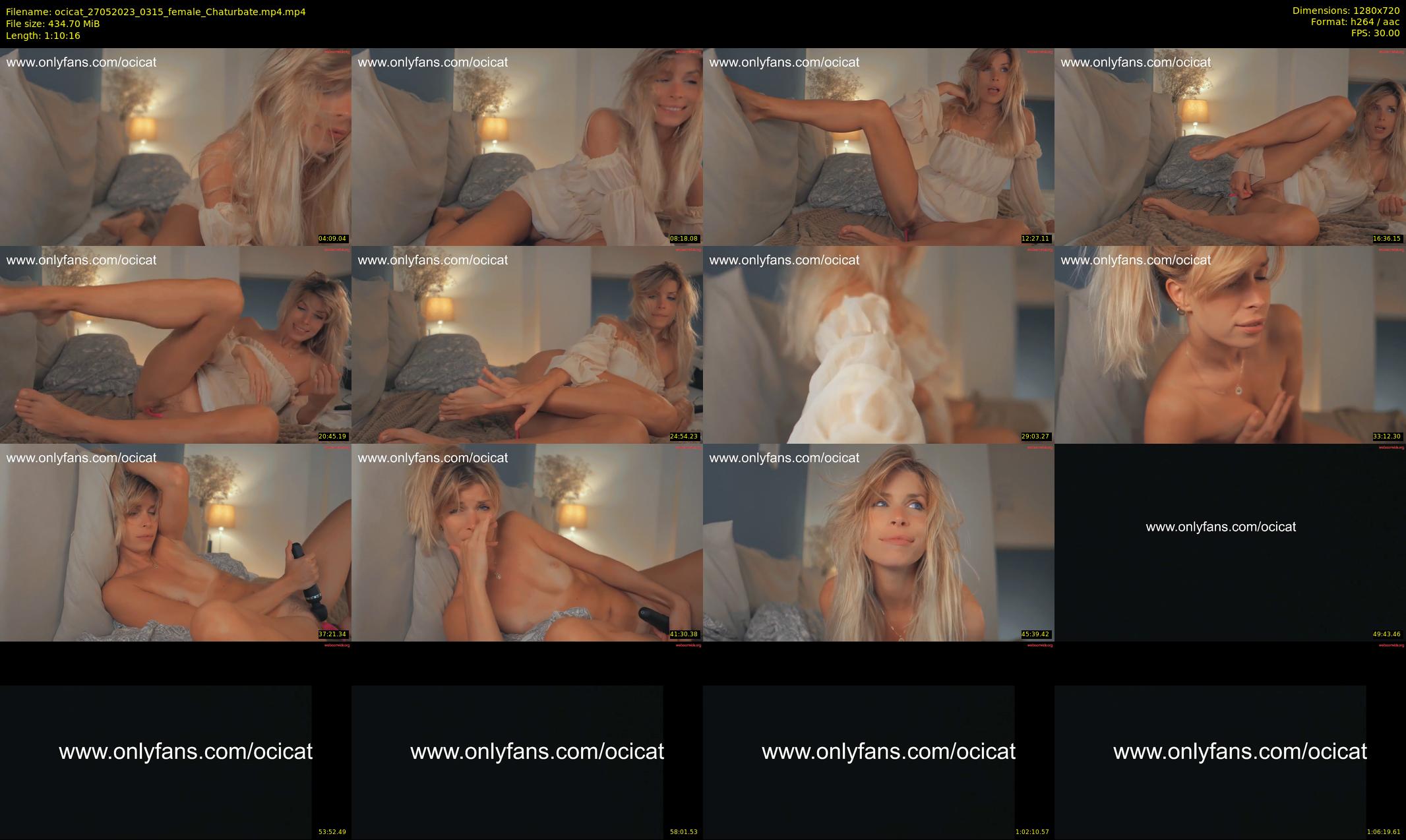 ocicat — 71 minute Chaturbate female cam show recording, 720p, May 27, 2023