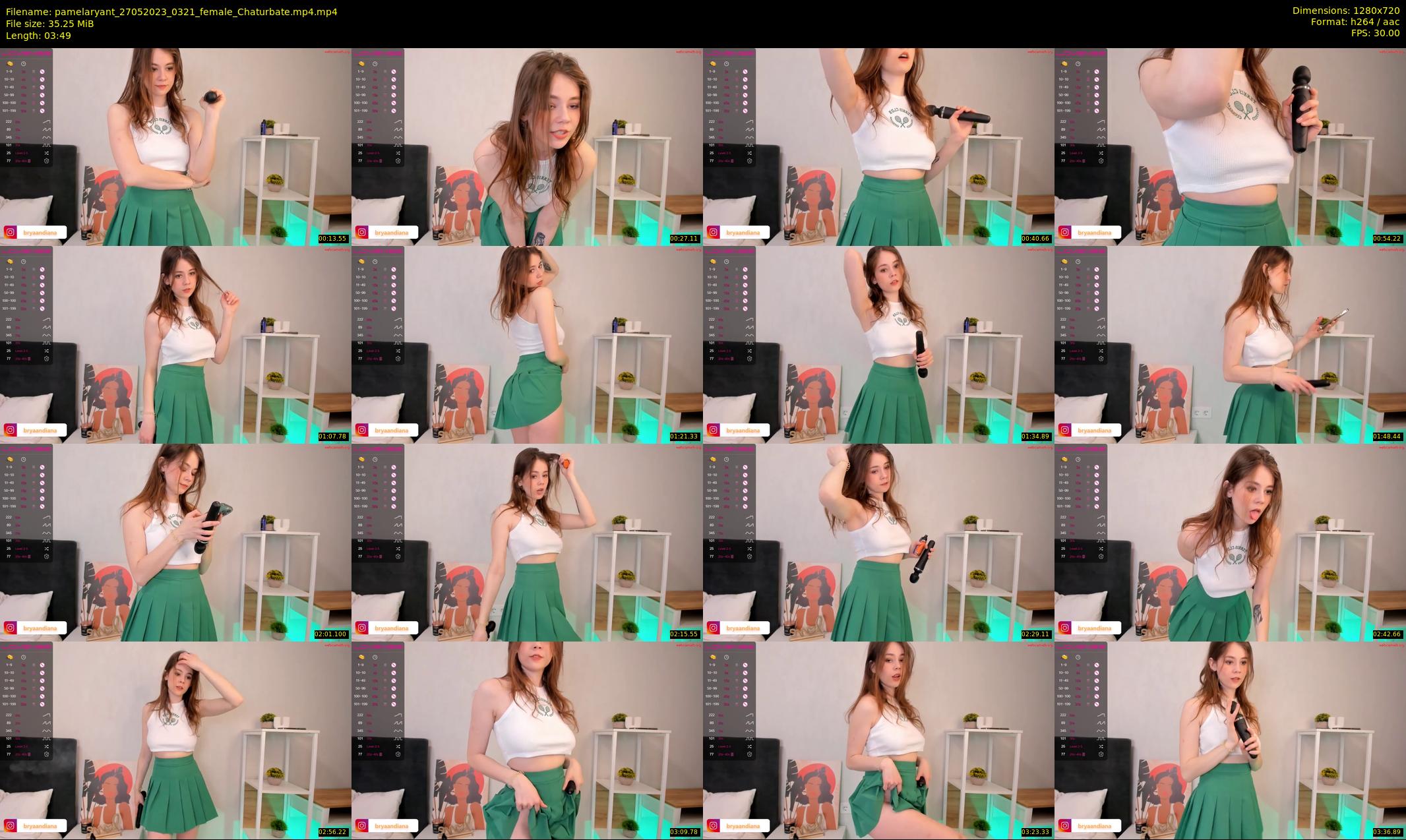 pamelaryant — 4 minute Chaturbate female cam show recording, 720p, May 27, 2023