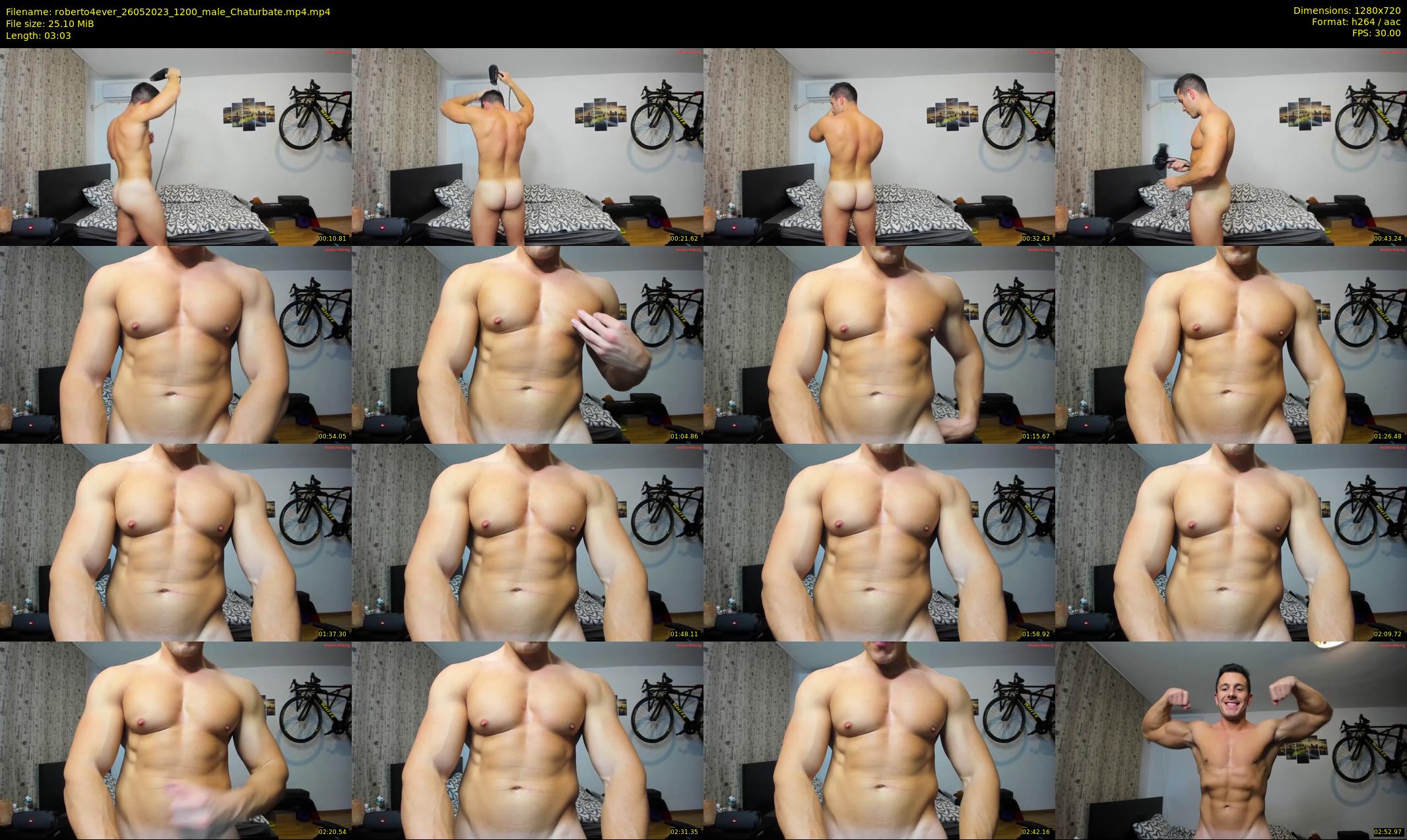 roberto4ever — 4 minute Chaturbate male cam show recording, 720p, May 26, 2023