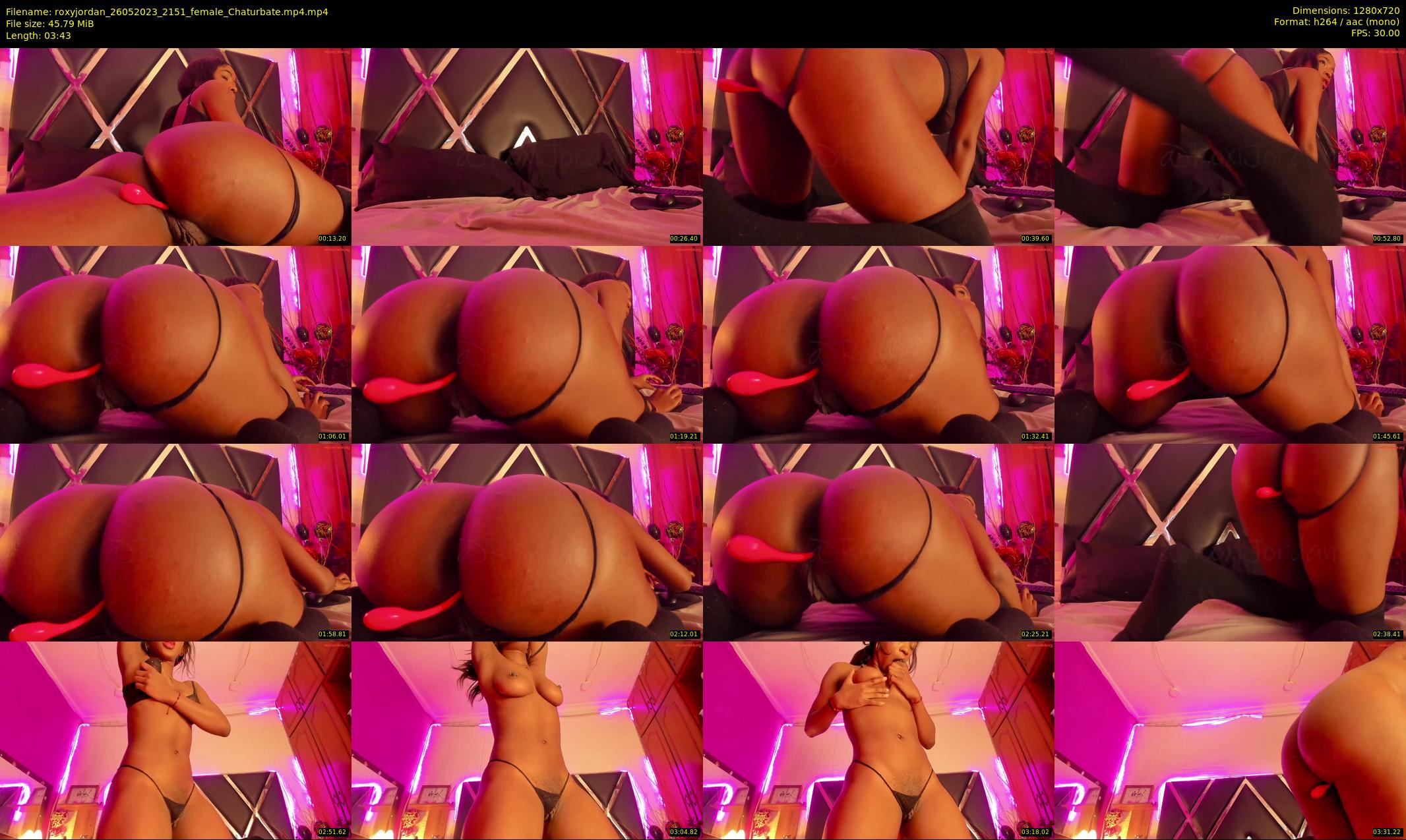 roxyjordan — 4 minute Chaturbate female cam show recording, 720p, May 26, 2023
