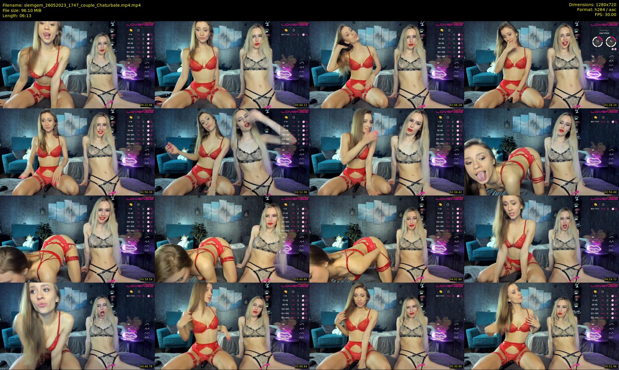 slemgem — 7 minute Chaturbate couple cam show recording, 720p, May 26, 2023