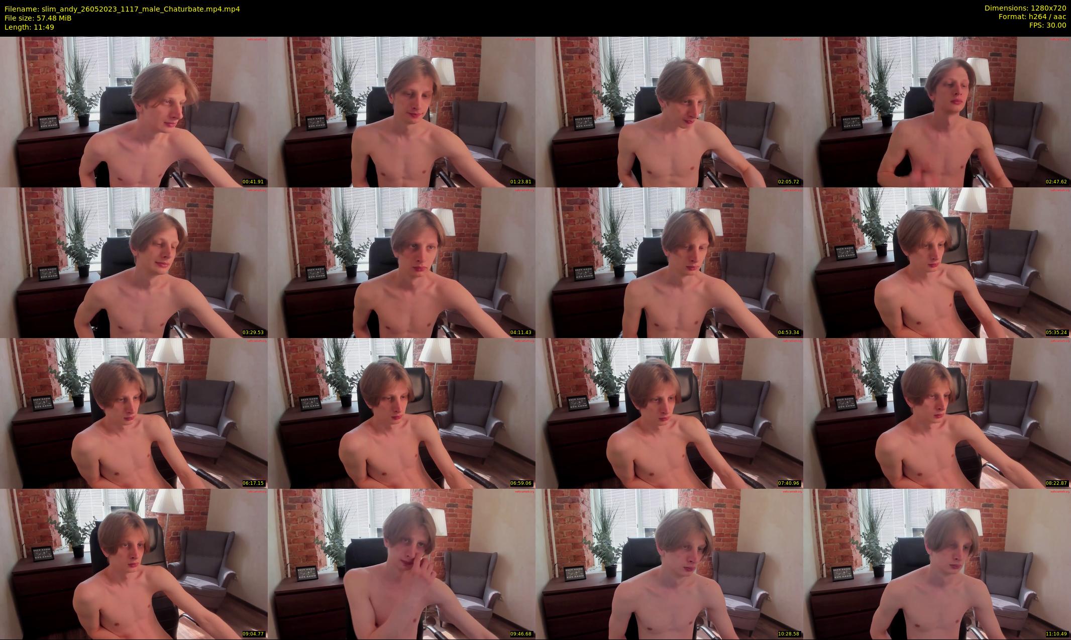 slim_andy — 12 minute Chaturbate male cam show recording, 720p, May 26, 2023