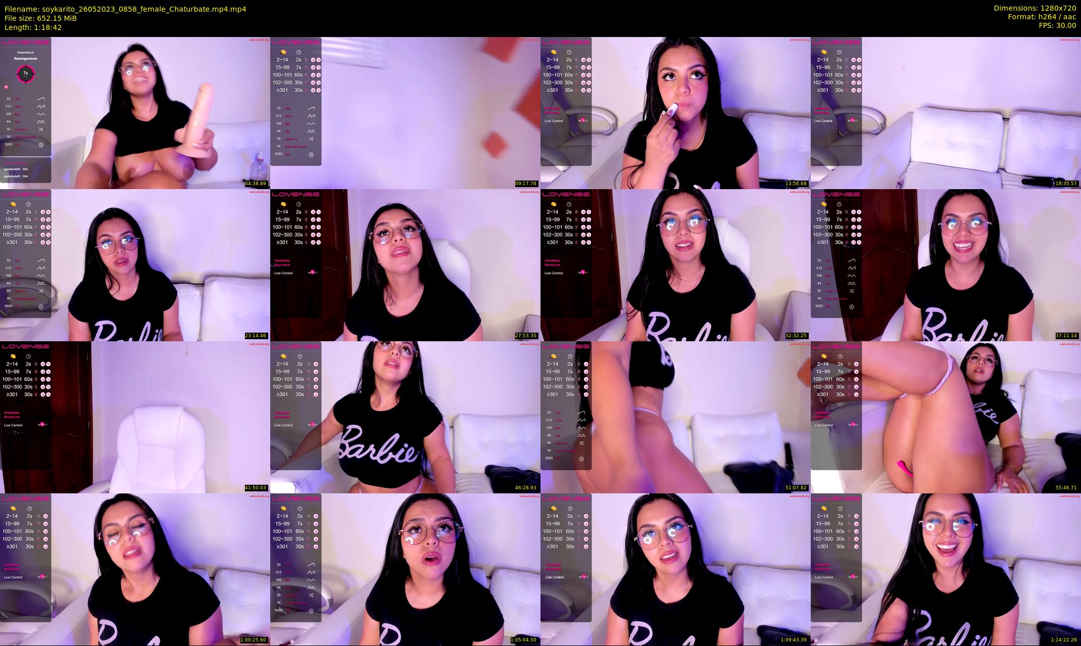 soykarito — 79 minute Chaturbate female cam show recording, 720p, May 26, 2023