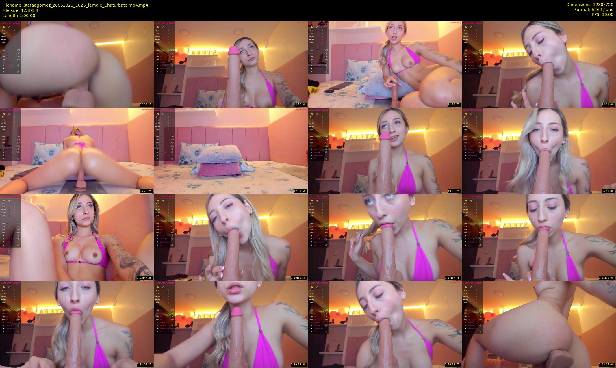 stefaagomez — 120 minute Chaturbate female cam show recording, 720p, May 26, 2023