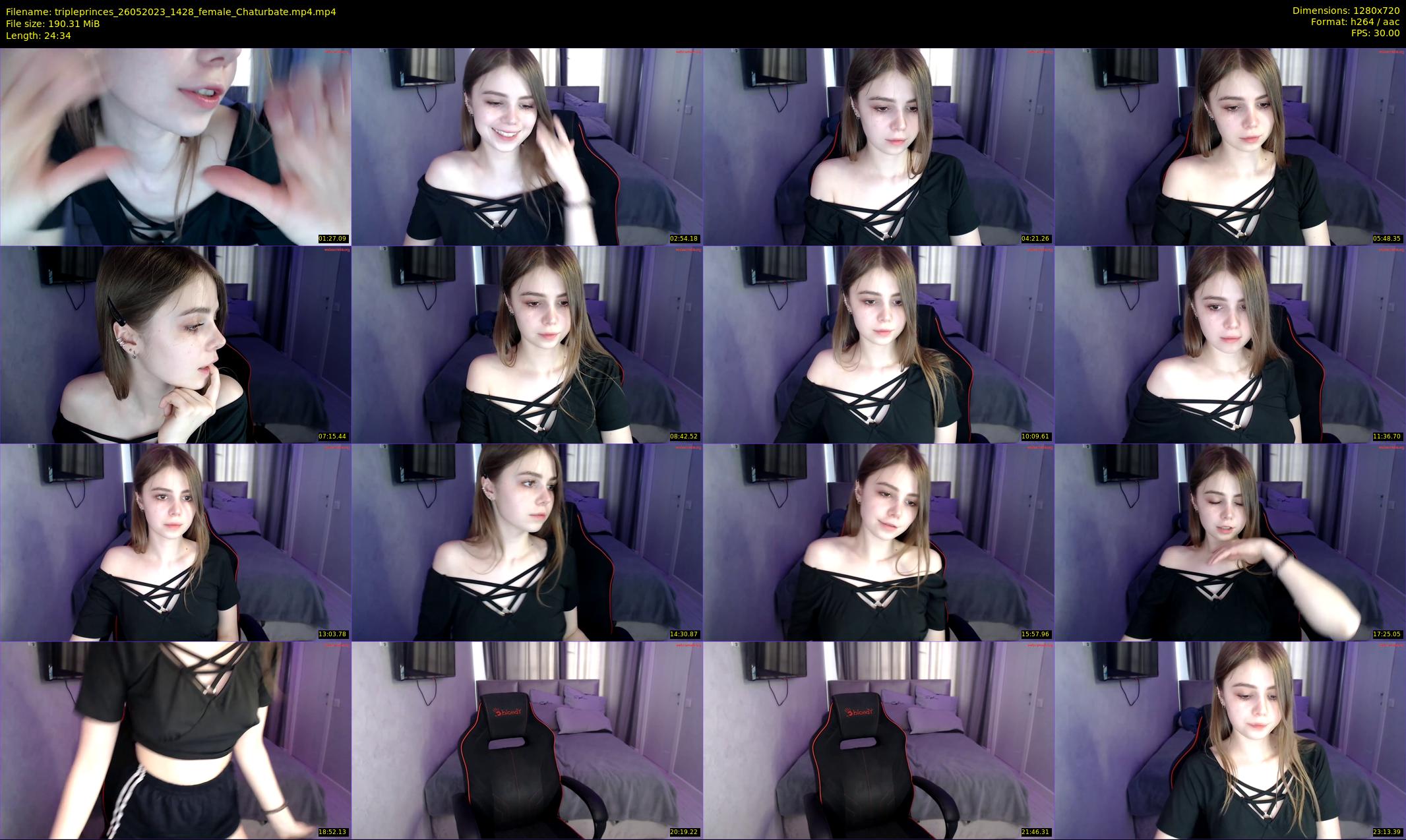 tripleprinces — 25 minute Chaturbate female cam show recording, 720p, May 26, 2023