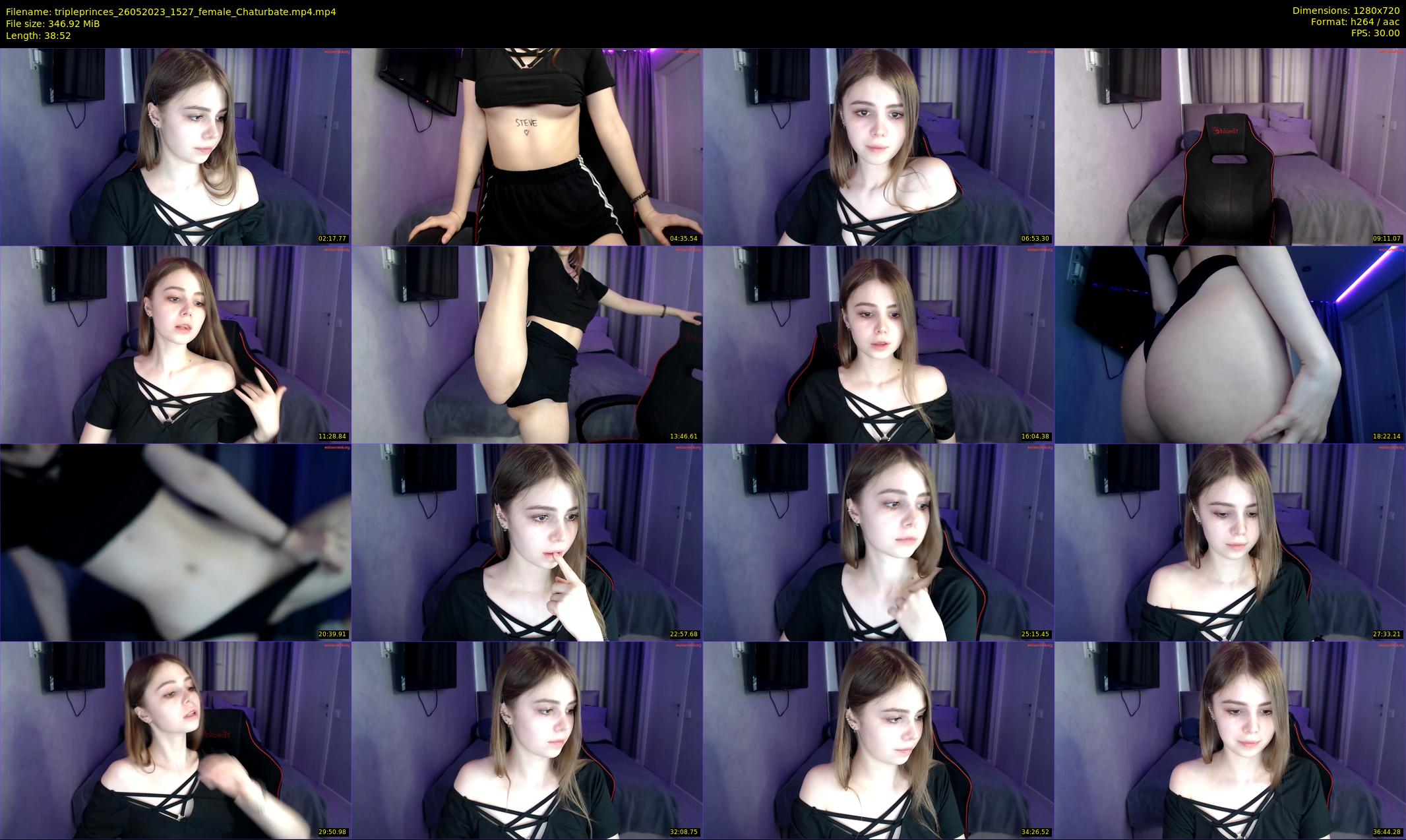 tripleprinces — 39 minute Chaturbate female cam show recording, 720p, May 26, 2023