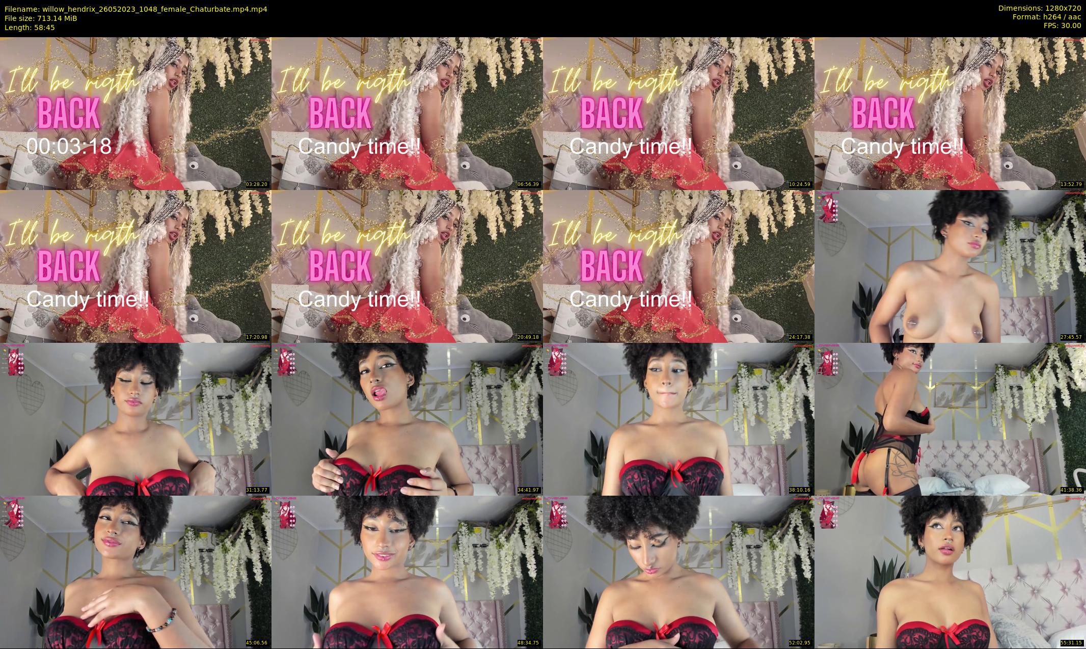 willow_hendrix — 59 minute Chaturbate female cam show recording, 720p, May 26, 2023