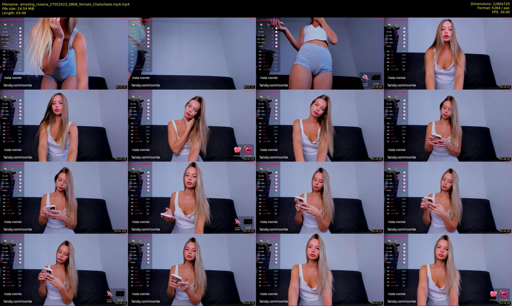 amazing_roxana — 4 minute Chaturbate female cam show recording, 720p, May 27, 2023