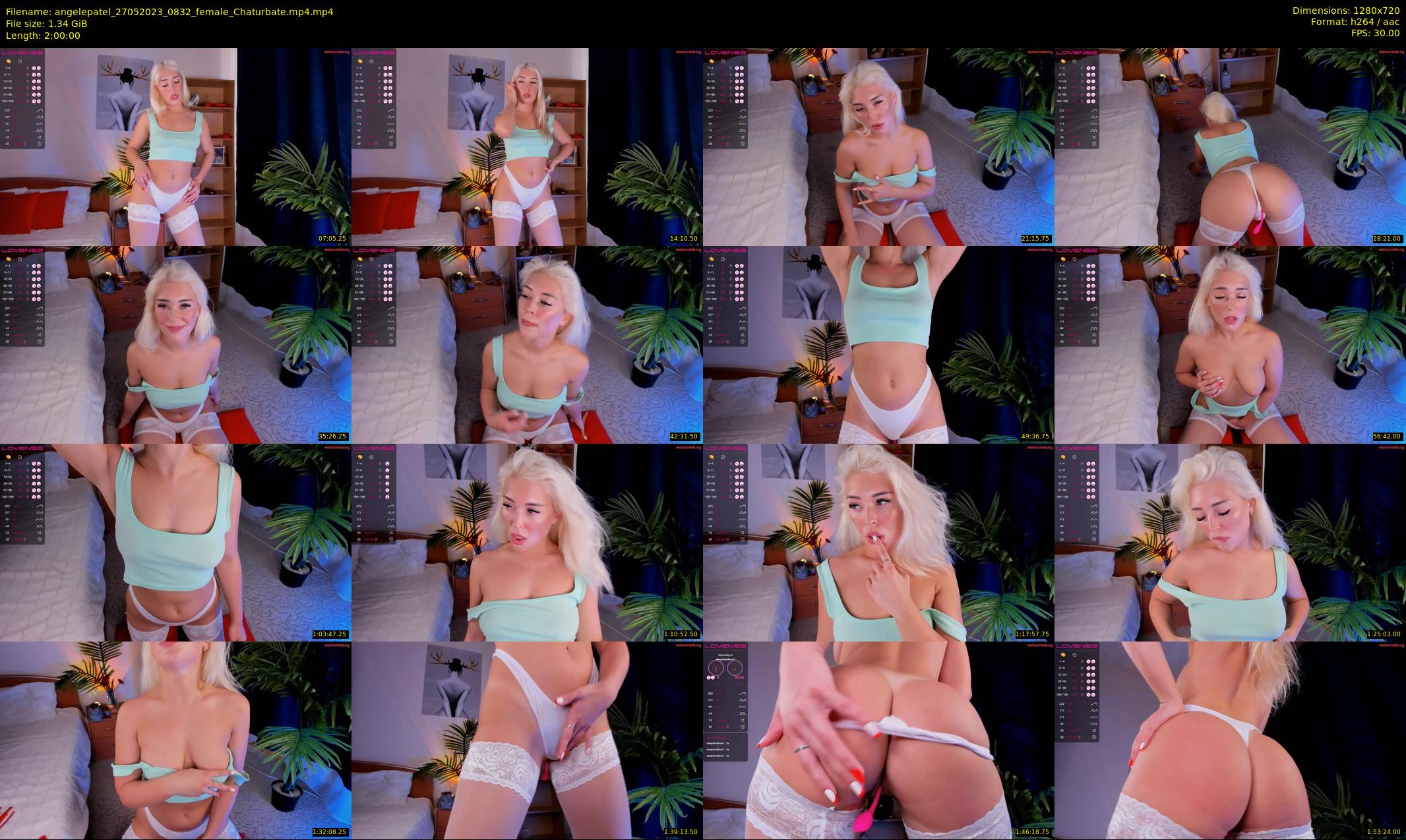 angelepatel — 120 minute Chaturbate female cam show recording, 720p, May 27, 2023