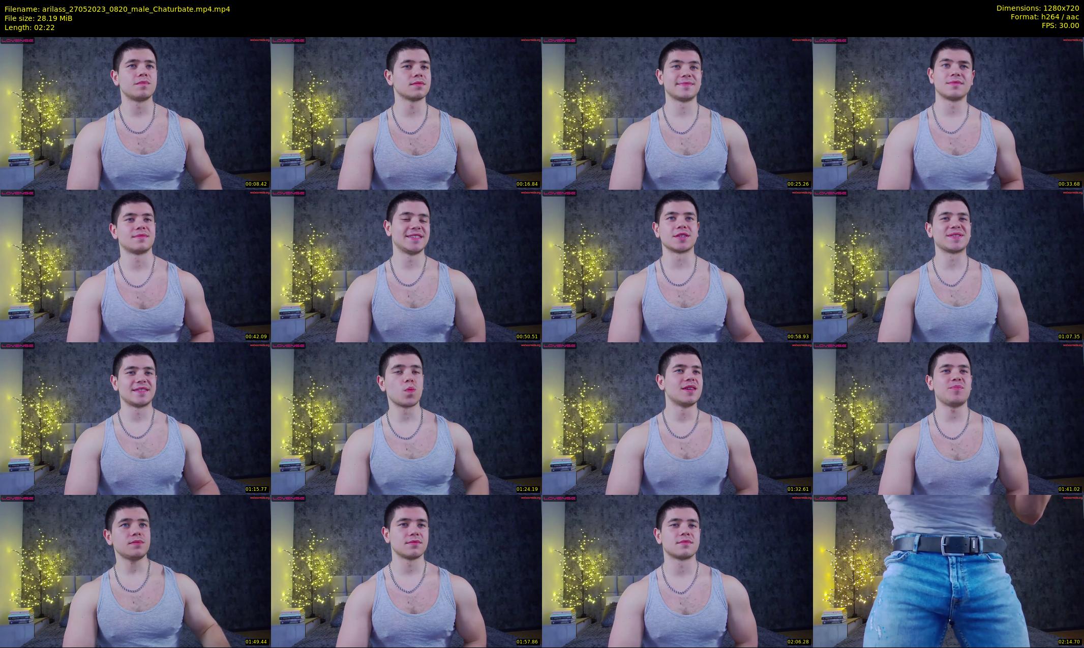 arilass — 3 minute Chaturbate male cam show recording, 720p, May 27, 2023