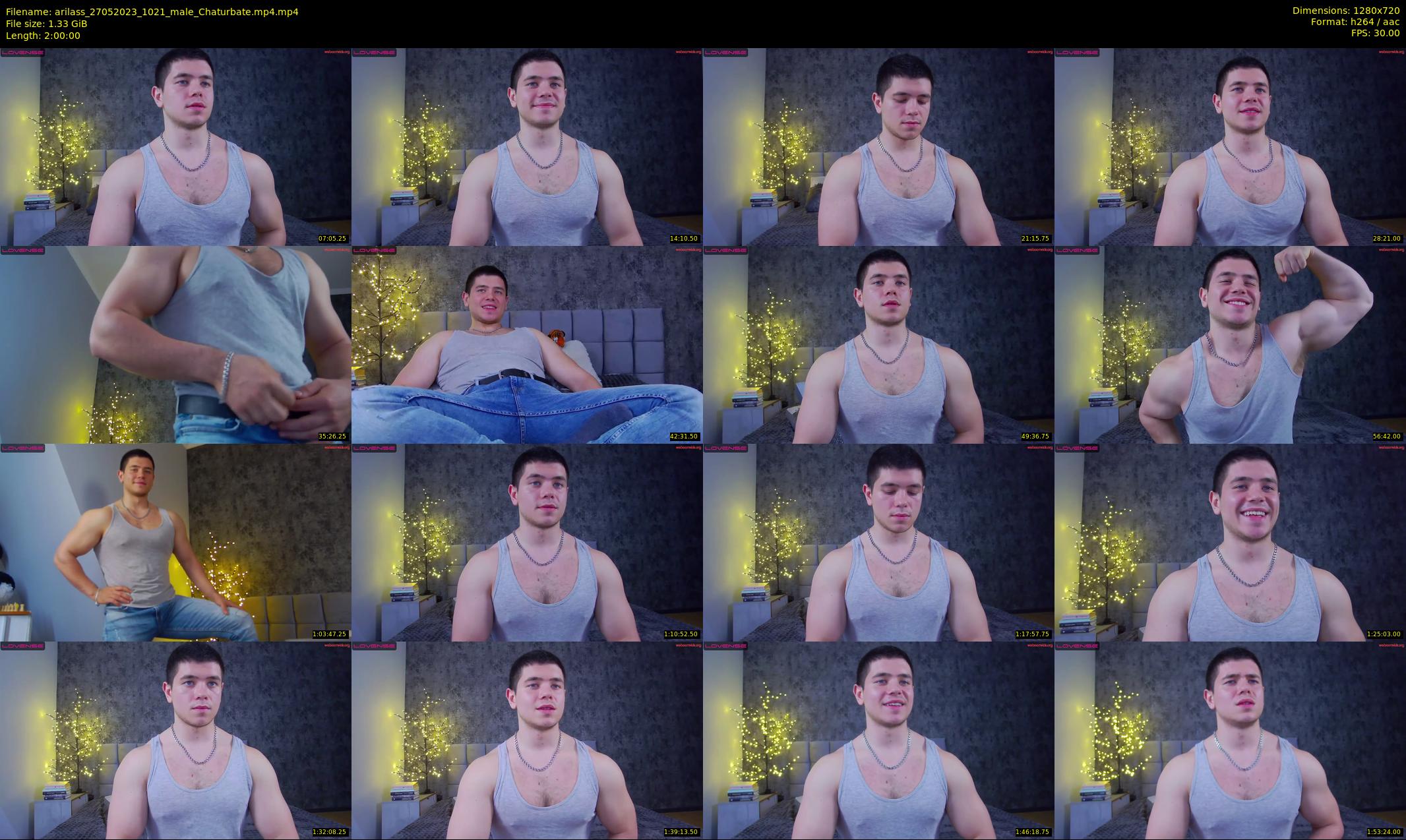 arilass — 120 minute Chaturbate male cam show recording, 720p, May 27, 2023