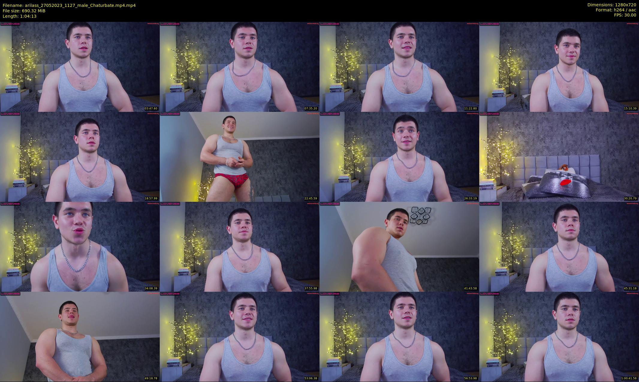 arilass — 65 minute Chaturbate male cam show recording, 720p, May 27, 2023