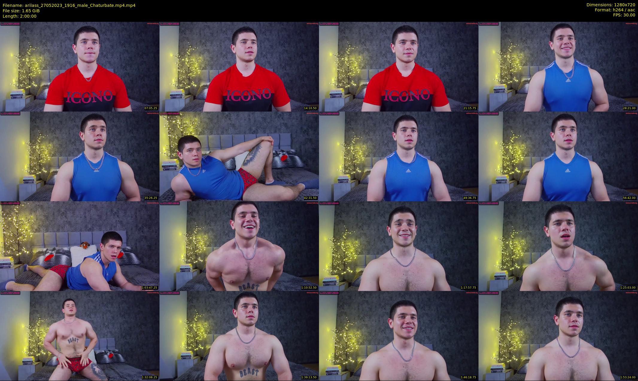 arilass — 120 minute Chaturbate male cam show recording, 720p, May 27, 2023
