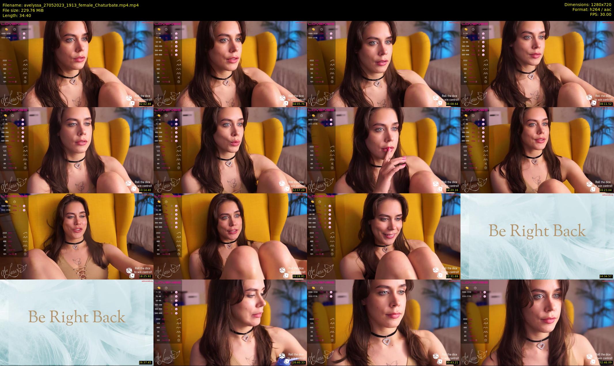 avelyssa — 35 minute Chaturbate female cam show recording, 720p, May 27, 2023
