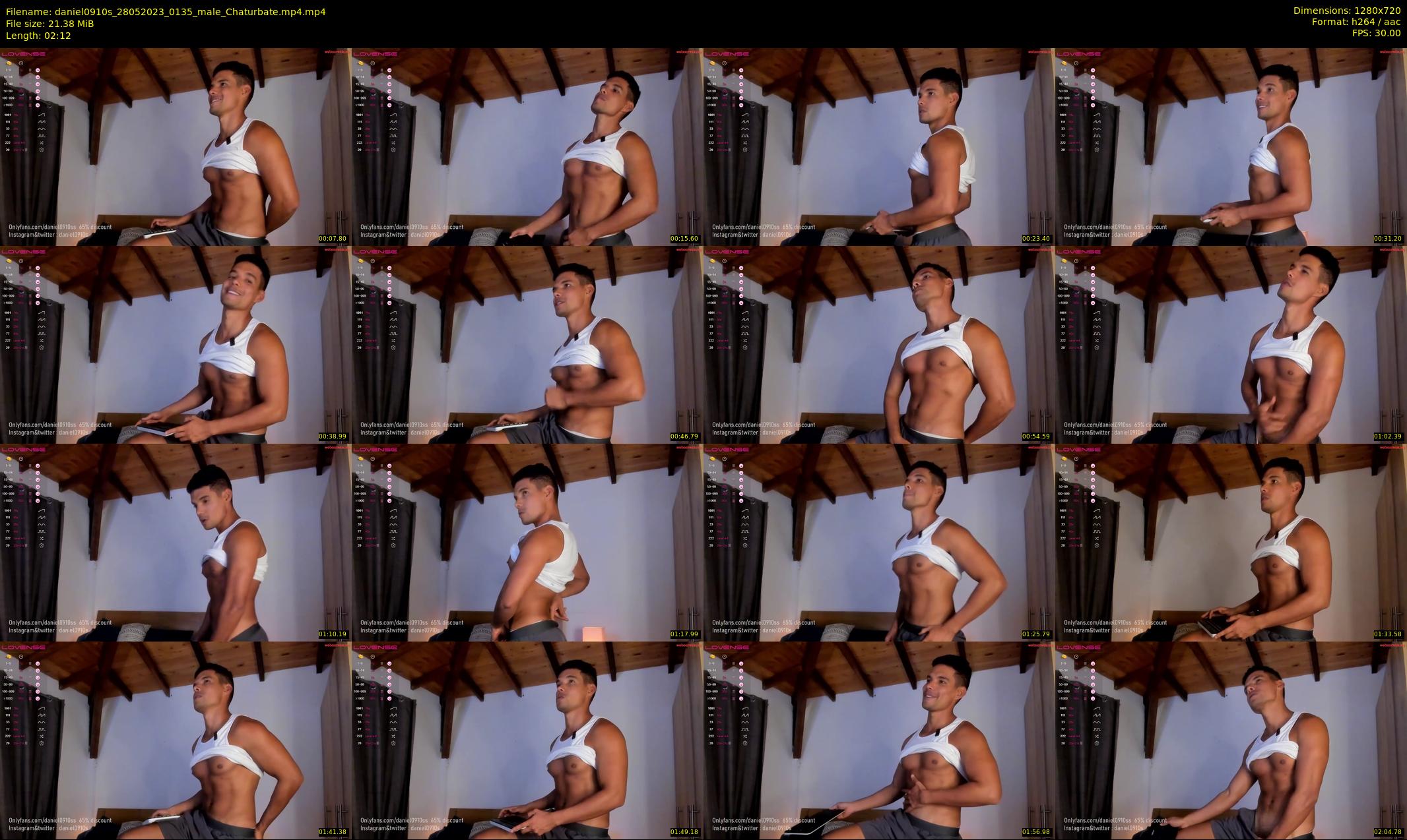 daniel0910s — 3 minute Chaturbate male cam show recording, 720p, May 28, 2023