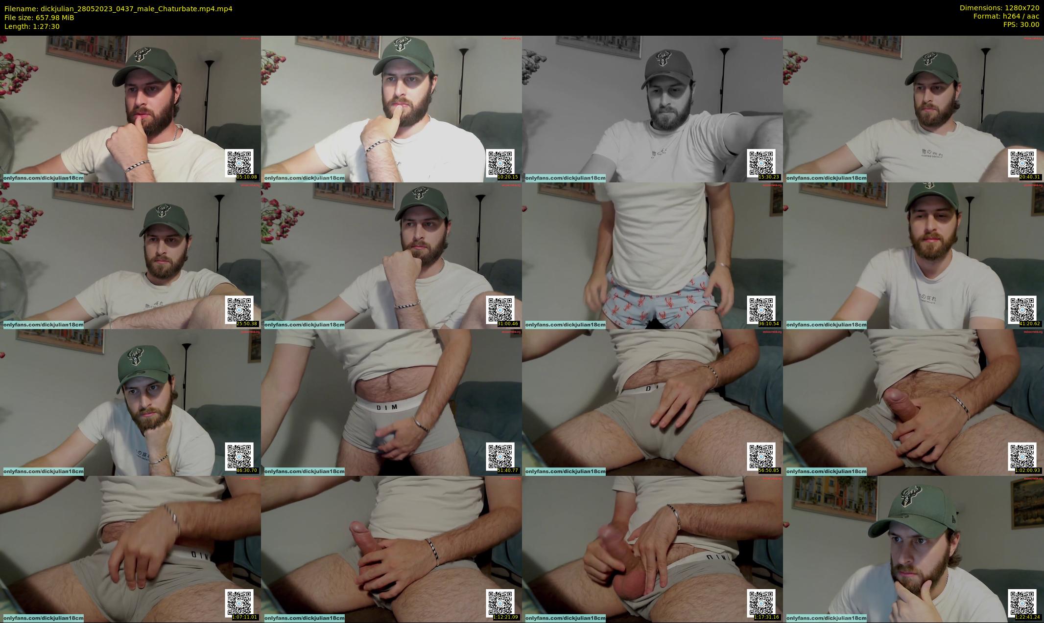 dickjulian — 88 minute Chaturbate male cam show recording, 720p, May 28, 2023