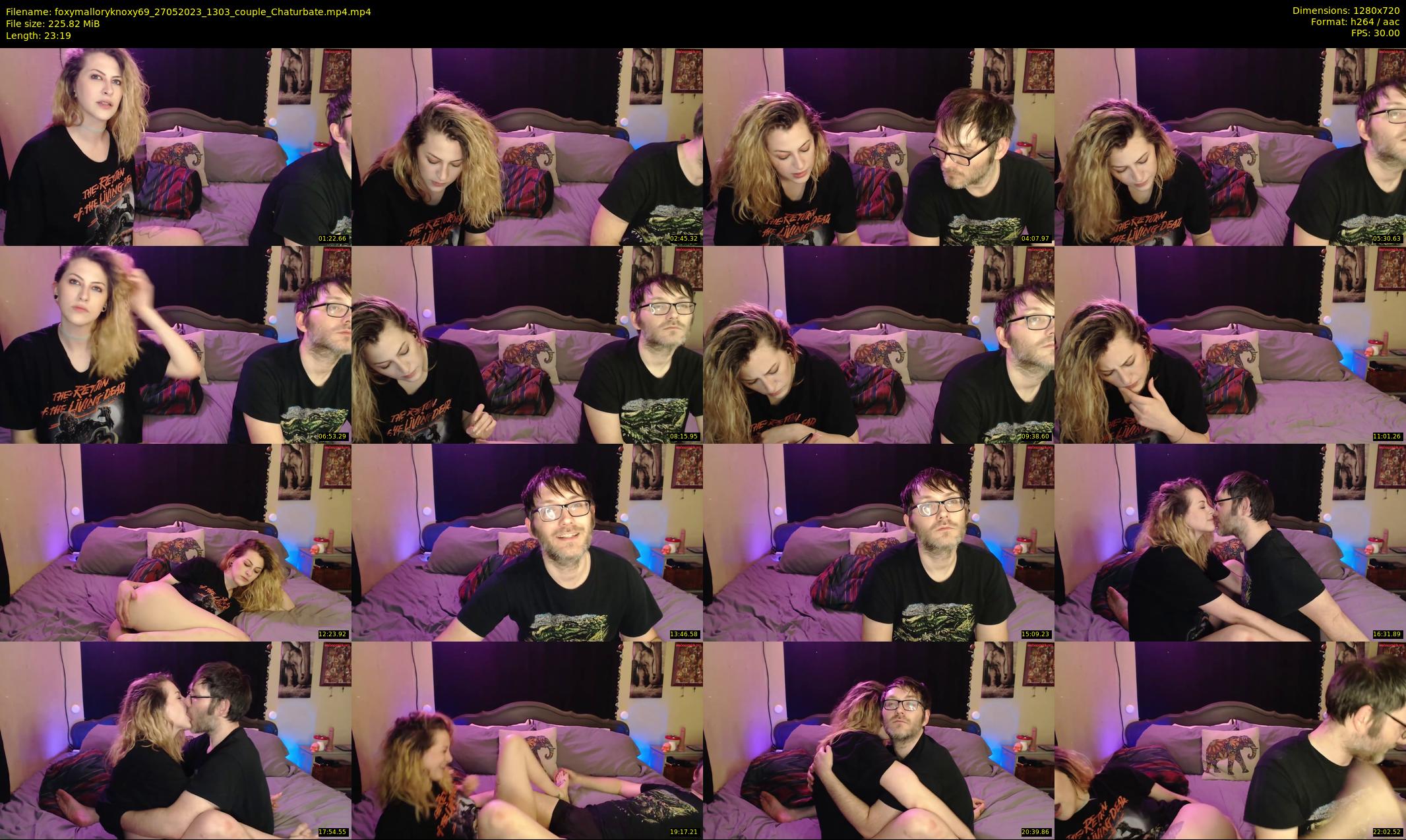 foxymalloryknoxy69 — 24 minute Chaturbate couple cam show recording, 720p, May 27, 2023