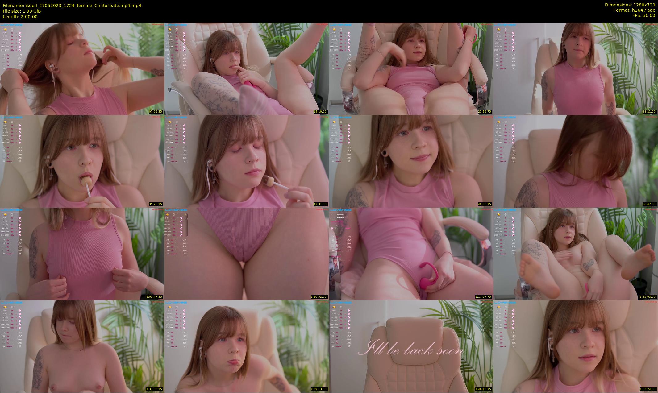 isoull — 120 minute Chaturbate female cam show recording, 720p, May 27, 2023