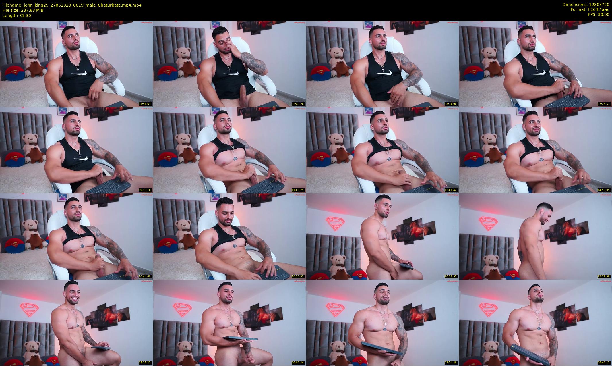 john_king29 — 32 minute Chaturbate male cam show recording, 720p, May 27, 2023