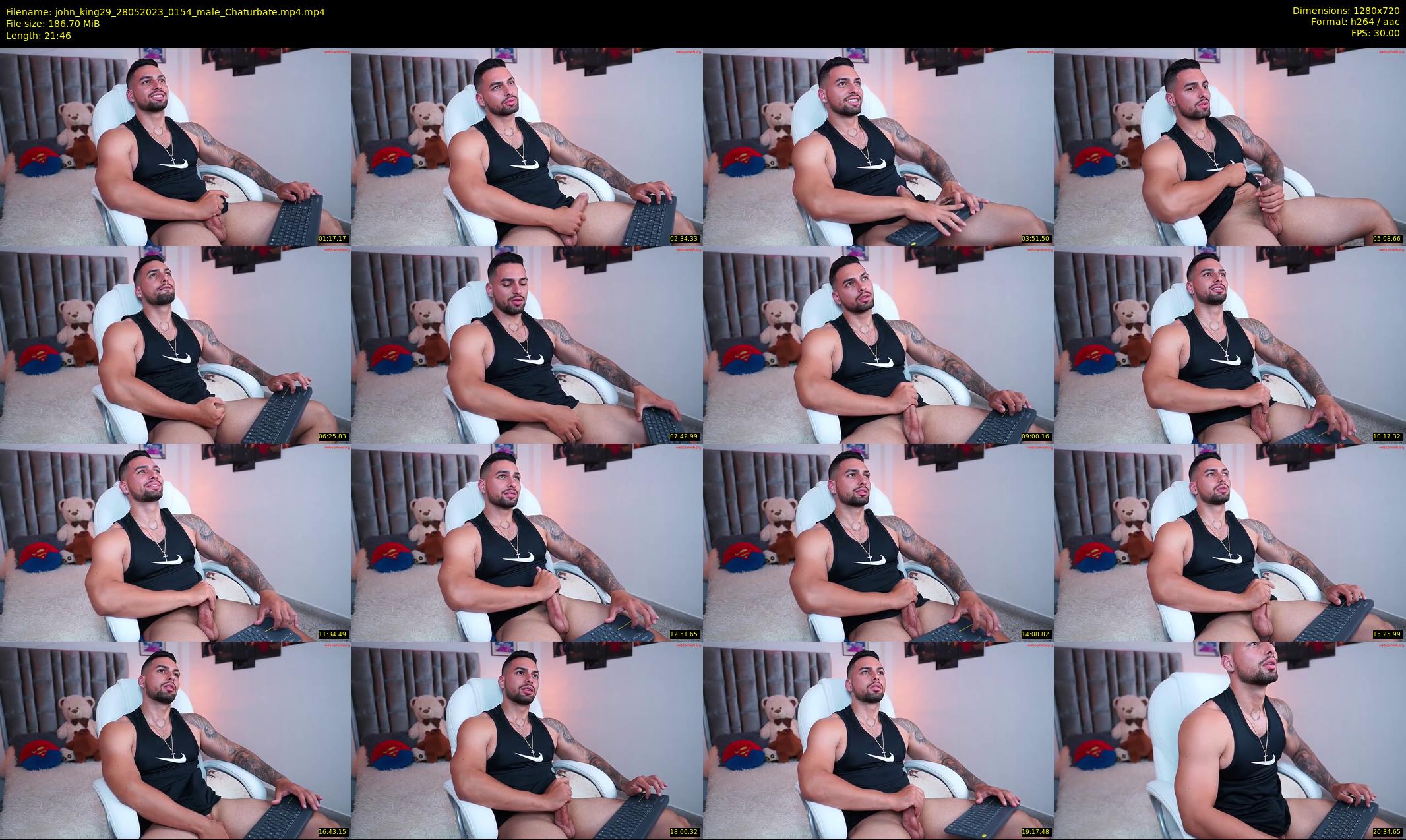 john_king29 — 22 minute Chaturbate male cam show recording, 720p, May 28, 2023