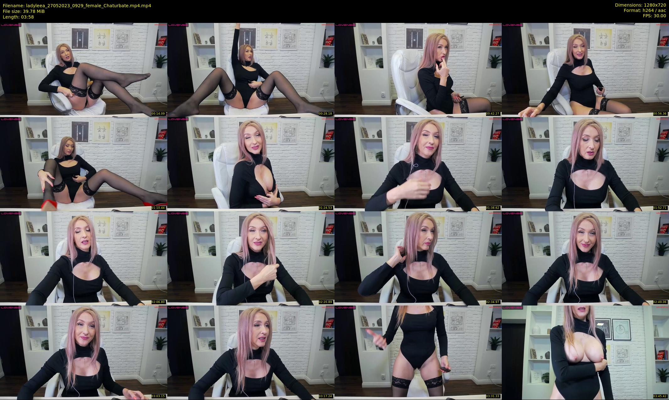 ladyleea — 4 minute Chaturbate female cam show recording, 720p, May 27, 2023