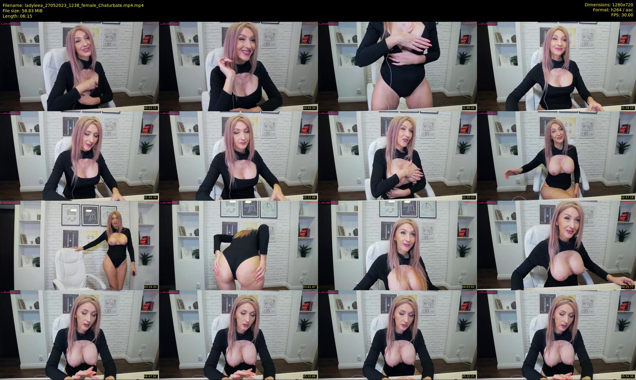 ladyleea — 7 minute Chaturbate female cam show recording, 720p, May 27, 2023