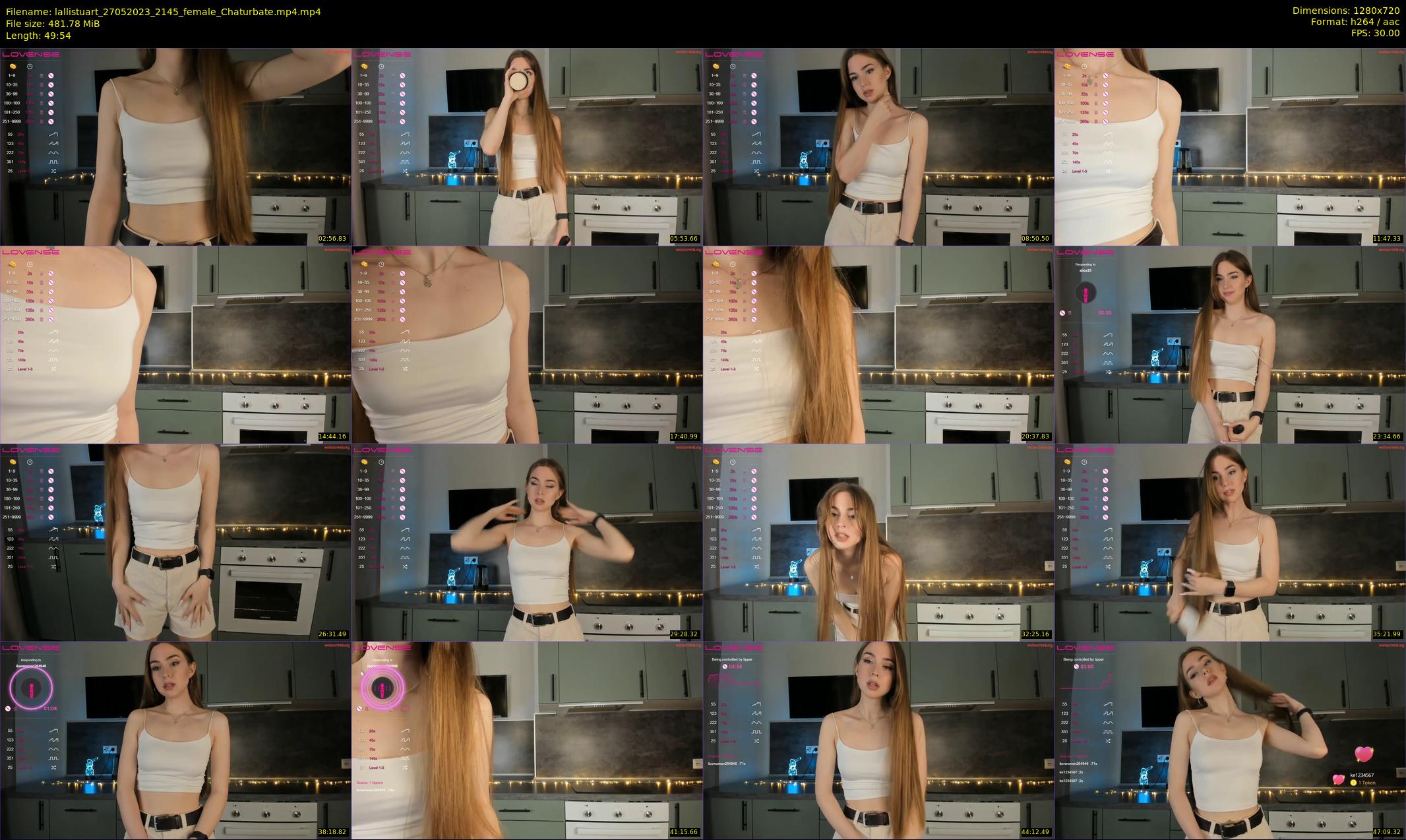 lallistuart — 50 minute Chaturbate female cam show recording, 720p, May 27, 2023