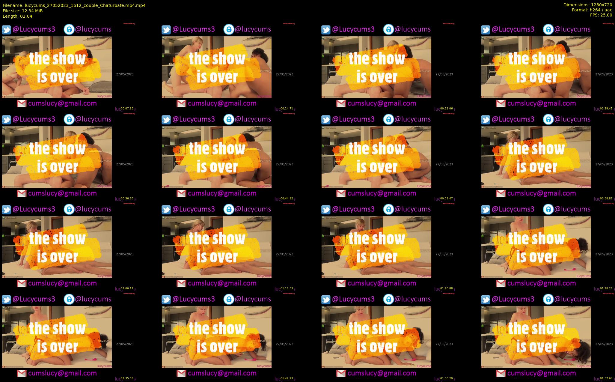 lucycums — 3 minute Chaturbate couple cam show recording, 720p, May 27, 2023